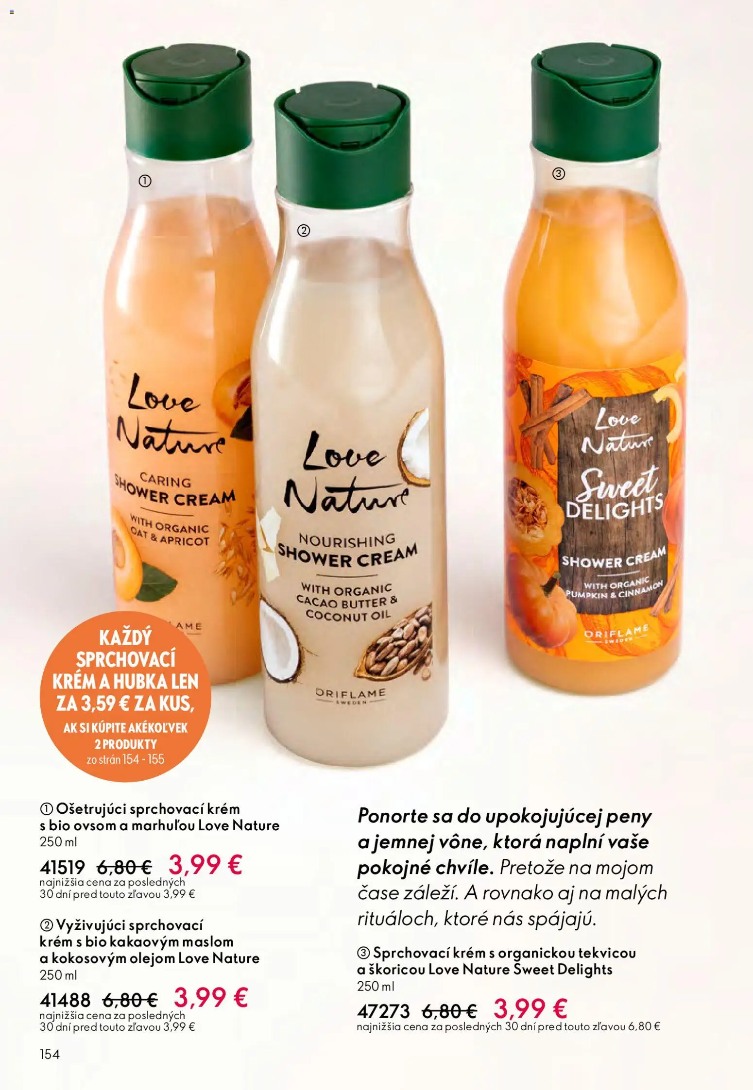 Nové Oriflame akcie – leták je platný od 06.05.2026 | Strana: 154 | Produkty: Hubka, Krém