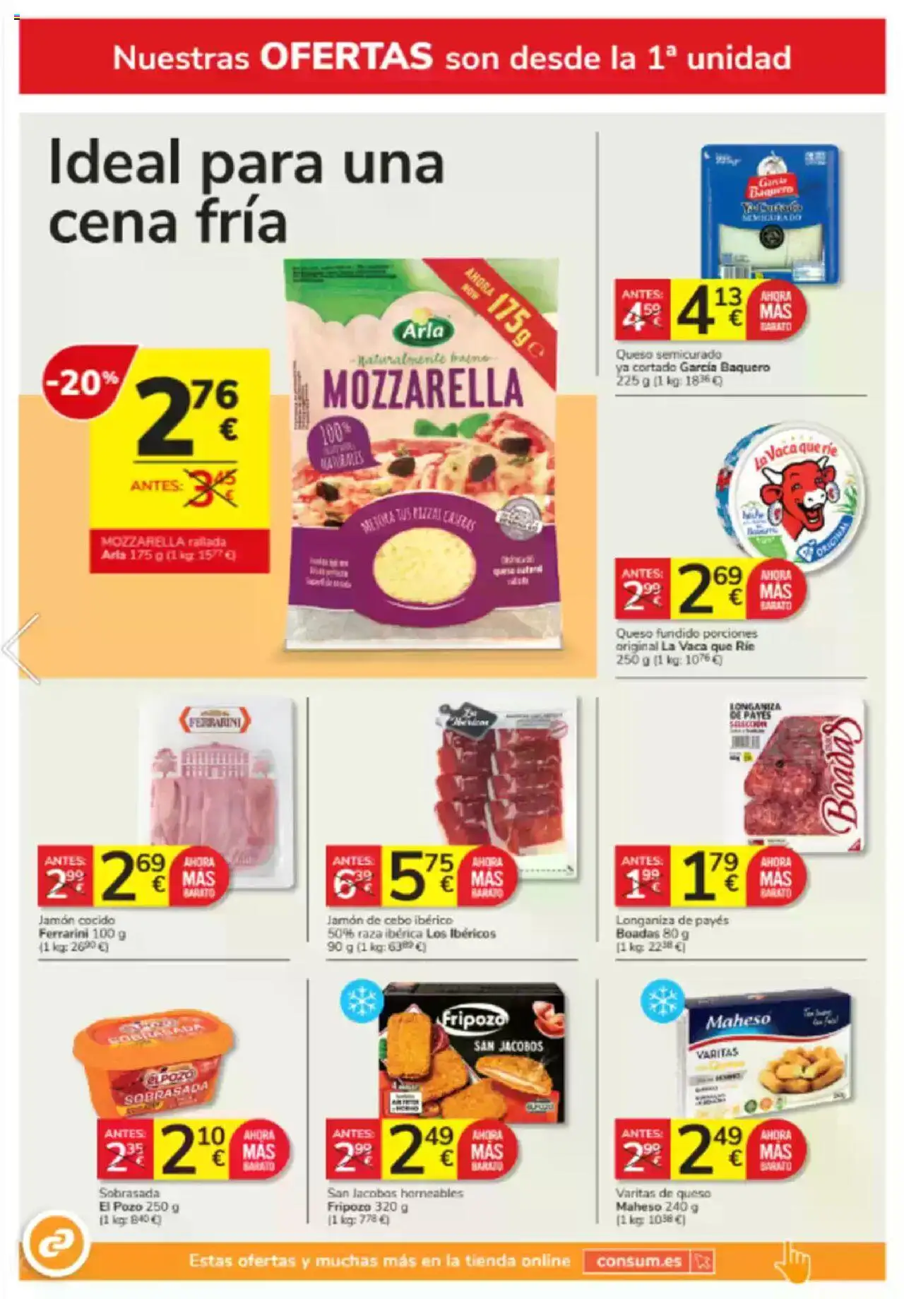 Consum folleto │ válido desde el 26.06.2025 | Página: 8 | Productos: Γραβάτα, Jamón cocido, Longaniza, Sobrasada