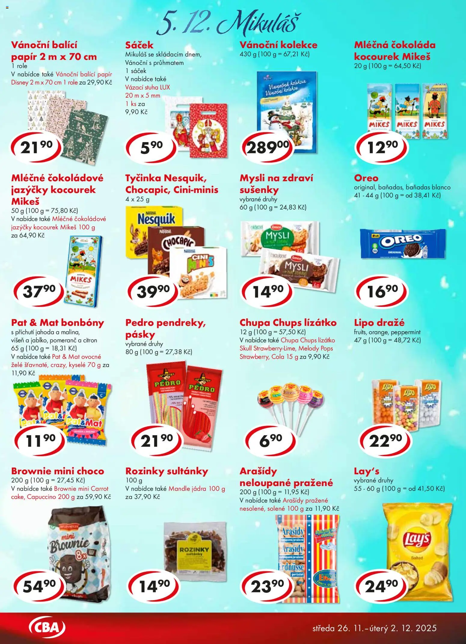 CBA leták - Premium od 26.11.2025 | Strana: 5 | Produkty: Brownie, Citron, Chocapic, Oreo