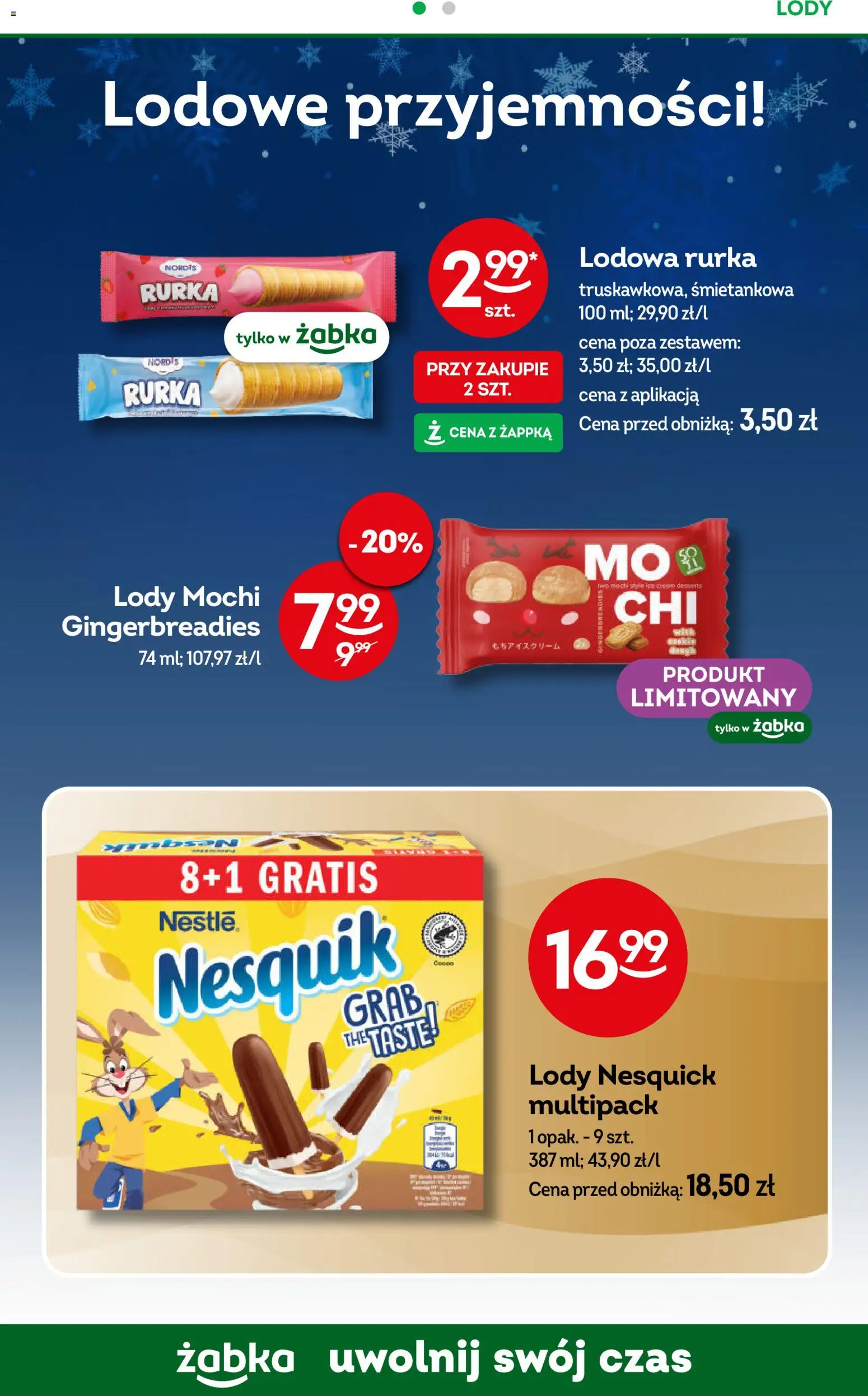 Żabka Gazetka od 17.12.2025 | Strona: 62 | Produkty: Lody