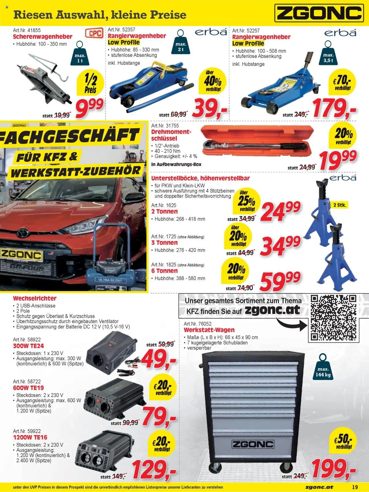 Zgonc - Flugblatt Oktober I 2025 gültig ab 01.10.2025 | Seite: 19 | Produkte: Ventilator, Batterie