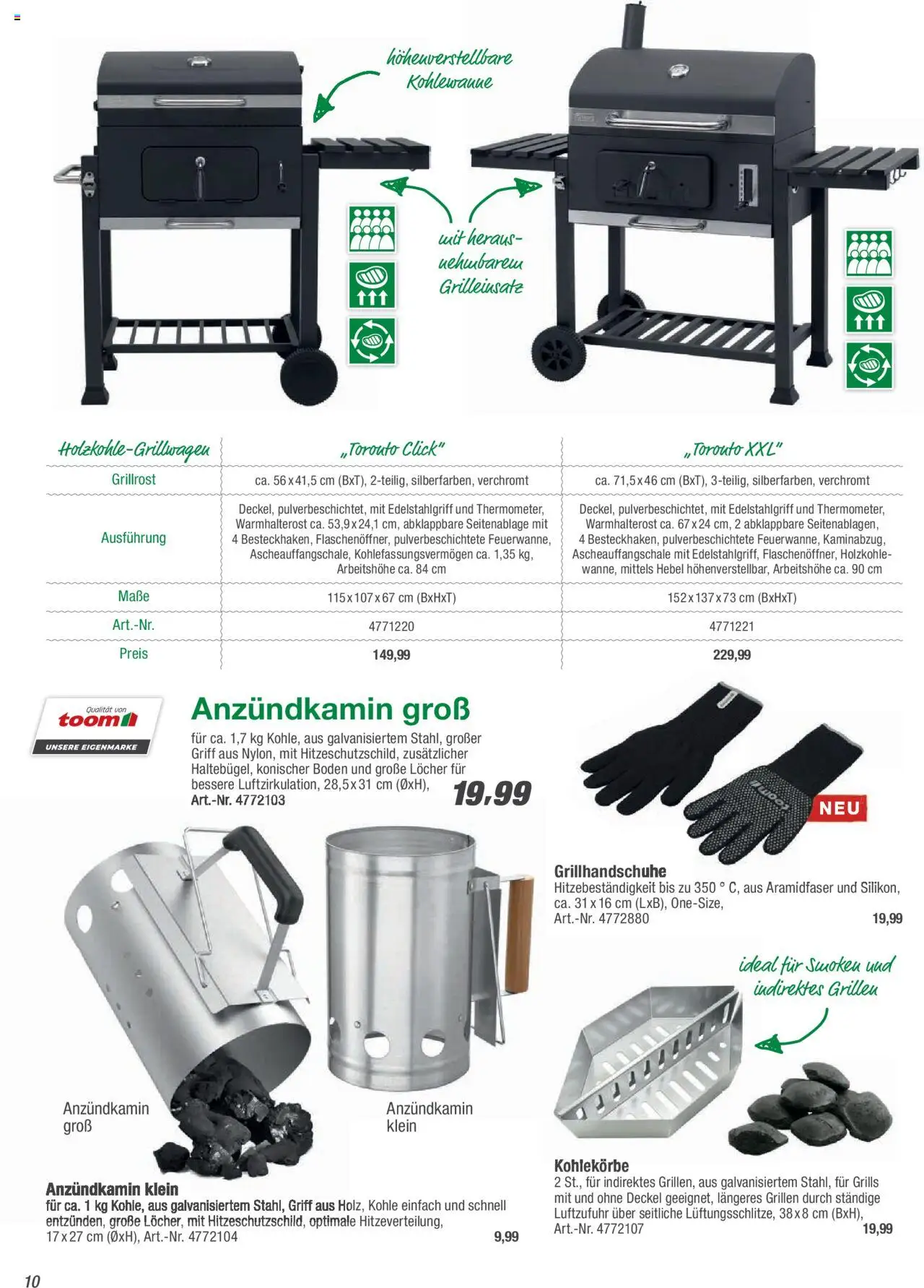 Toom Baumarkt Grills & Zubehör 2025 - gültig ab dem 19.02.2025 | Seite: 10
