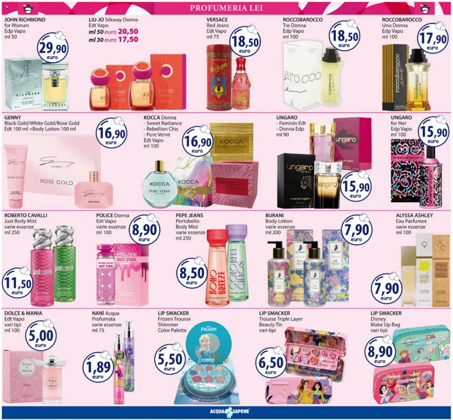 Volantino Acqua e Sapone del 20.04.2026 | Pagina: 2 | Prodotti: Sapone, Acqua, Pepe, Jeans