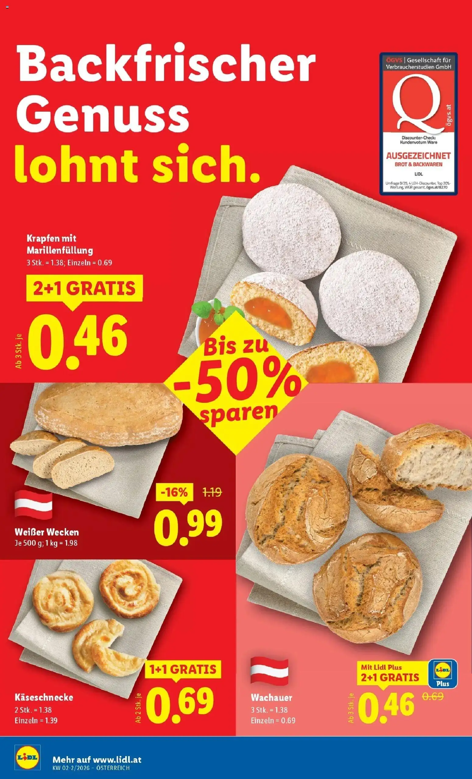 Lidl Flugblatt - Jenbach, Eferding, Dornbirn gültig ab 08.01.2026 | Seite: 6 | Produkte: Brot