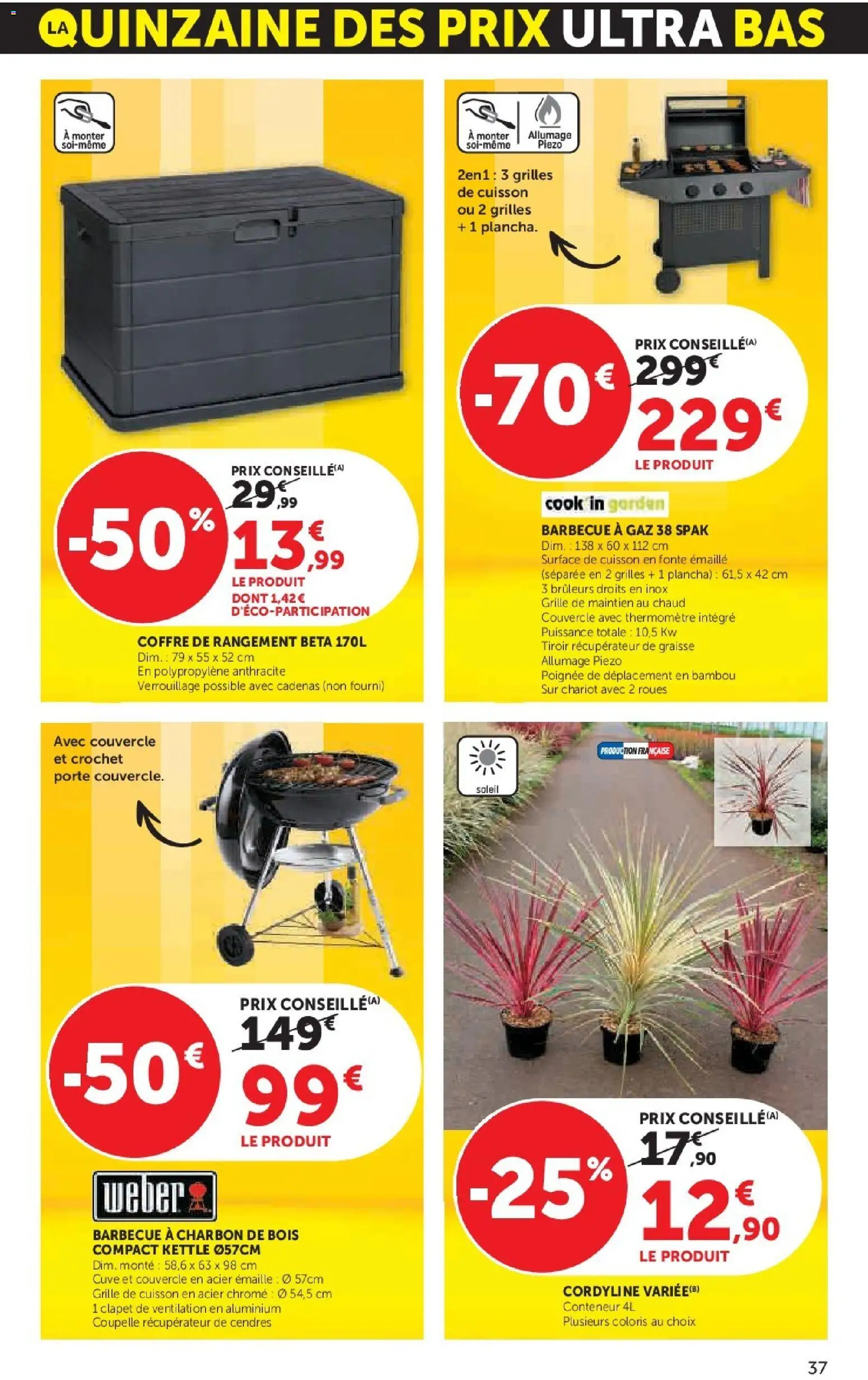 {H1} | Page: 37 | Produits: Plancha, Barbecue, Porte, Coffre de rangement