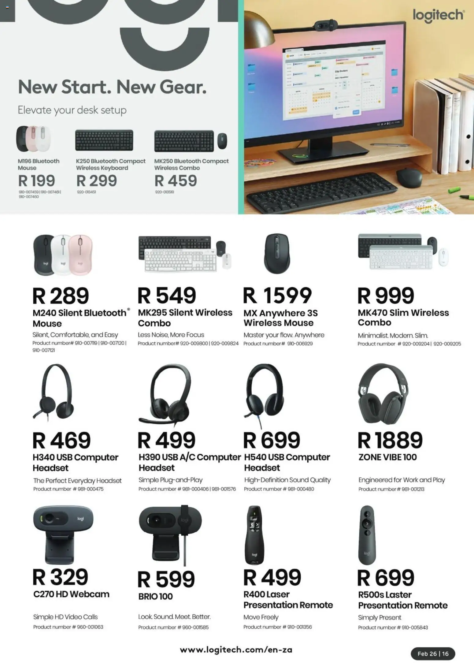 New Computer Mania catalogue – valid from 01.02.2026 | Page: 17 | Products: Headset, Mouse, USB, Remote