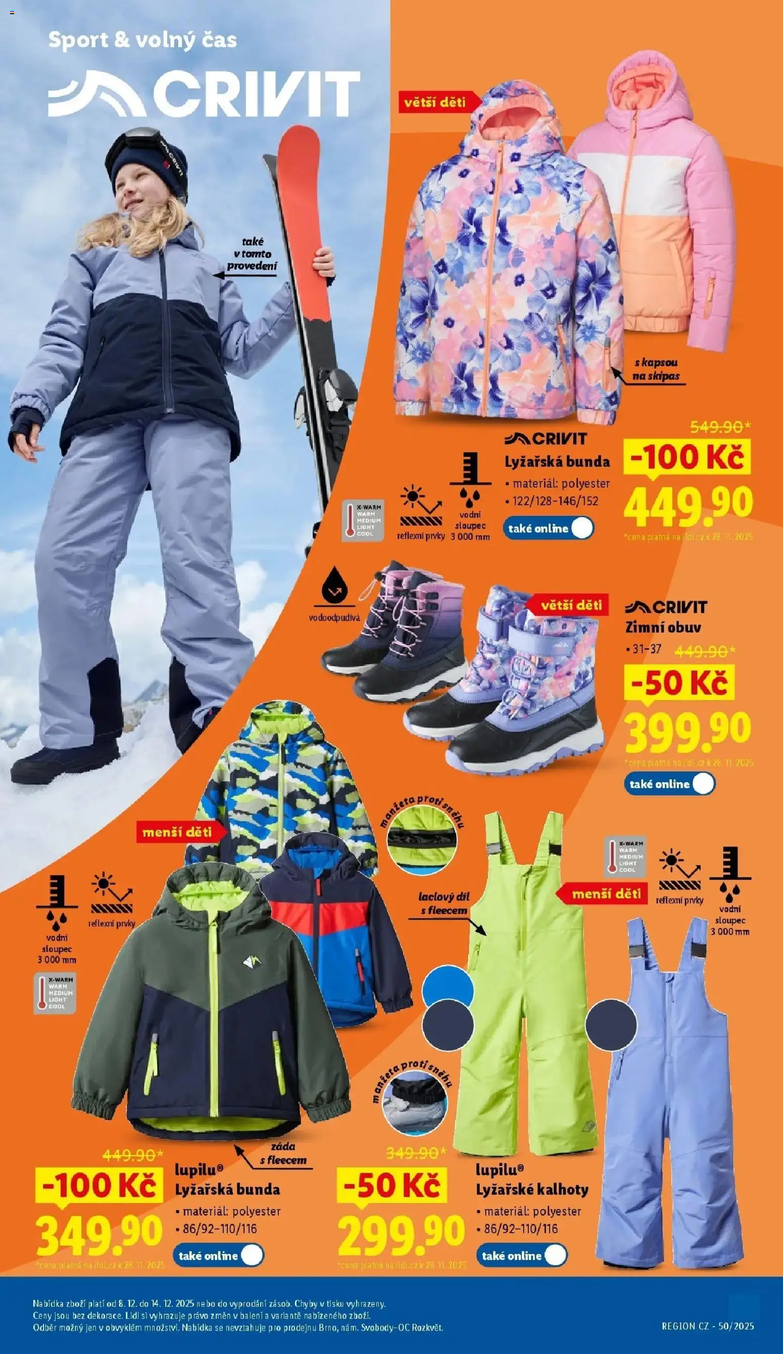 Lidl leták od 08.12.2025 | Strana: 43 | Produkty: Bunda, Kalhoty, Obuv, Pants