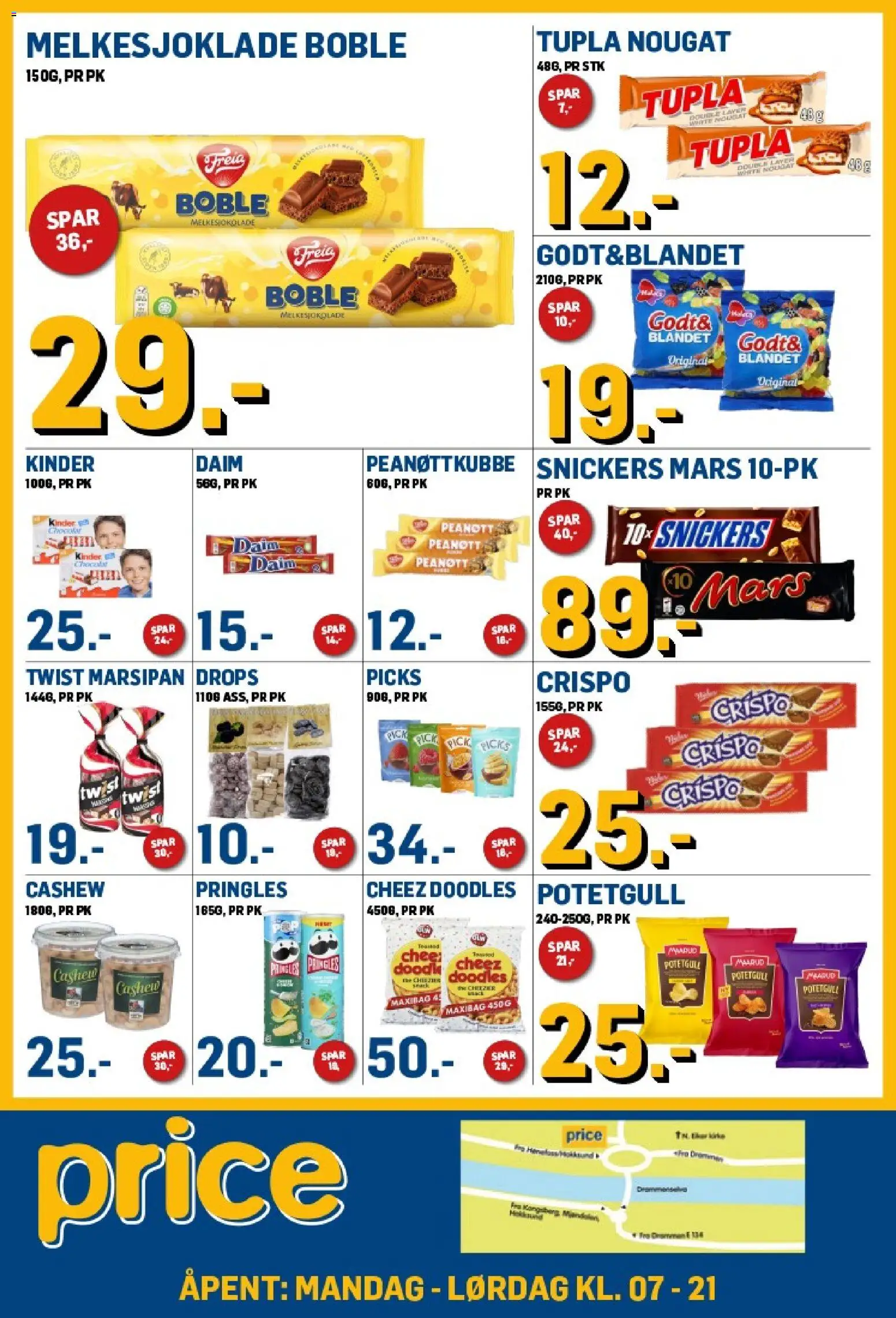 {H1} | Side: 3 | Produkter: Potetgull, Braids, Tejp, Бісквіт