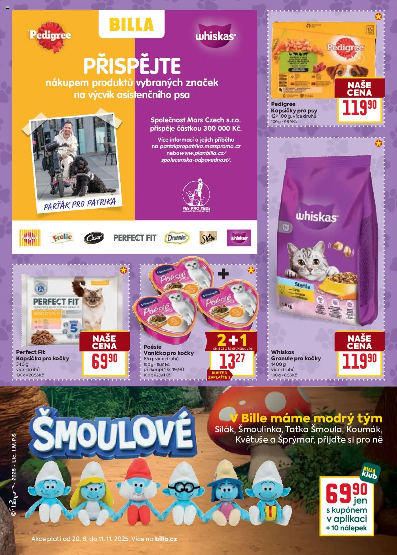 Billa Velký leták od 01.10.2025 | Strana: 32 | Produkty: Whiskas, Granule, Sheba, Pes