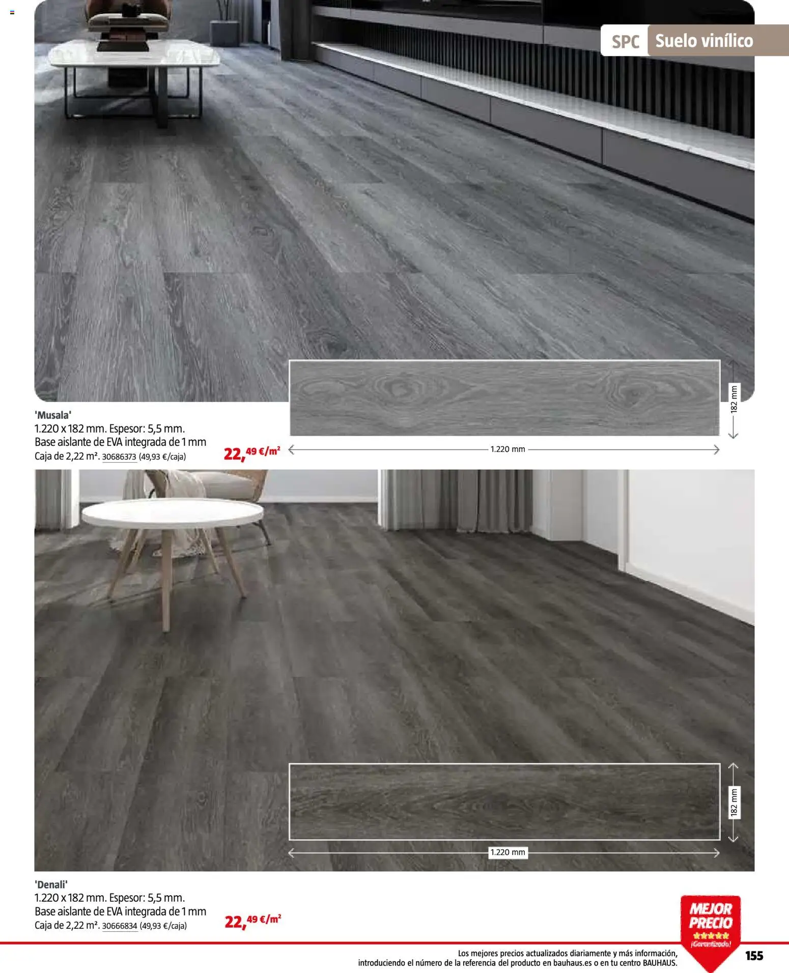 Bauhaus - Suelos y revestimientos │ válido desde el 24.02.2026 | Página: 155 | Productos: Caja