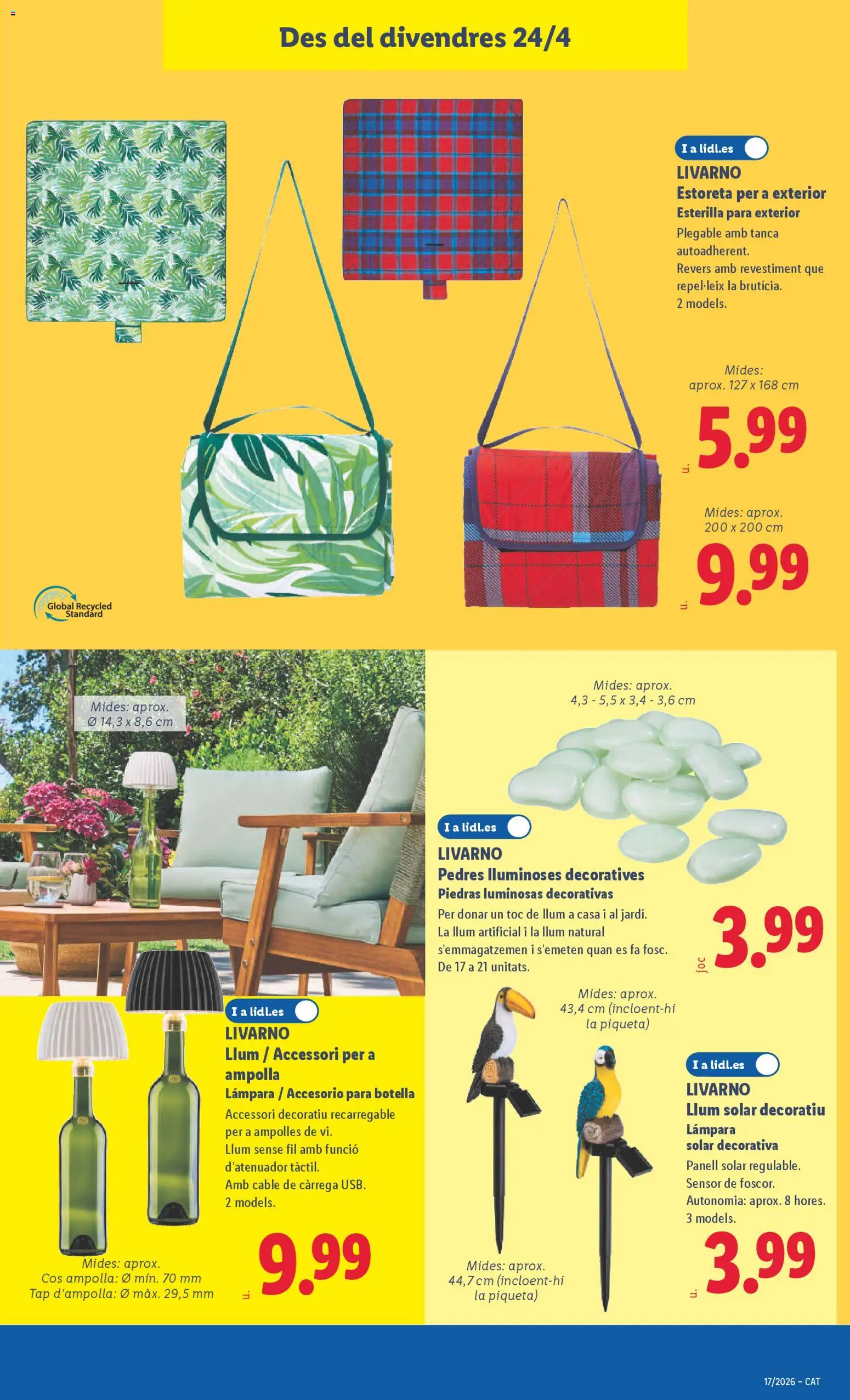 Lidl folleto de bazar │ válido desde el 20.04.2026 | Página: 19 | Productos: Cable, Lámpara