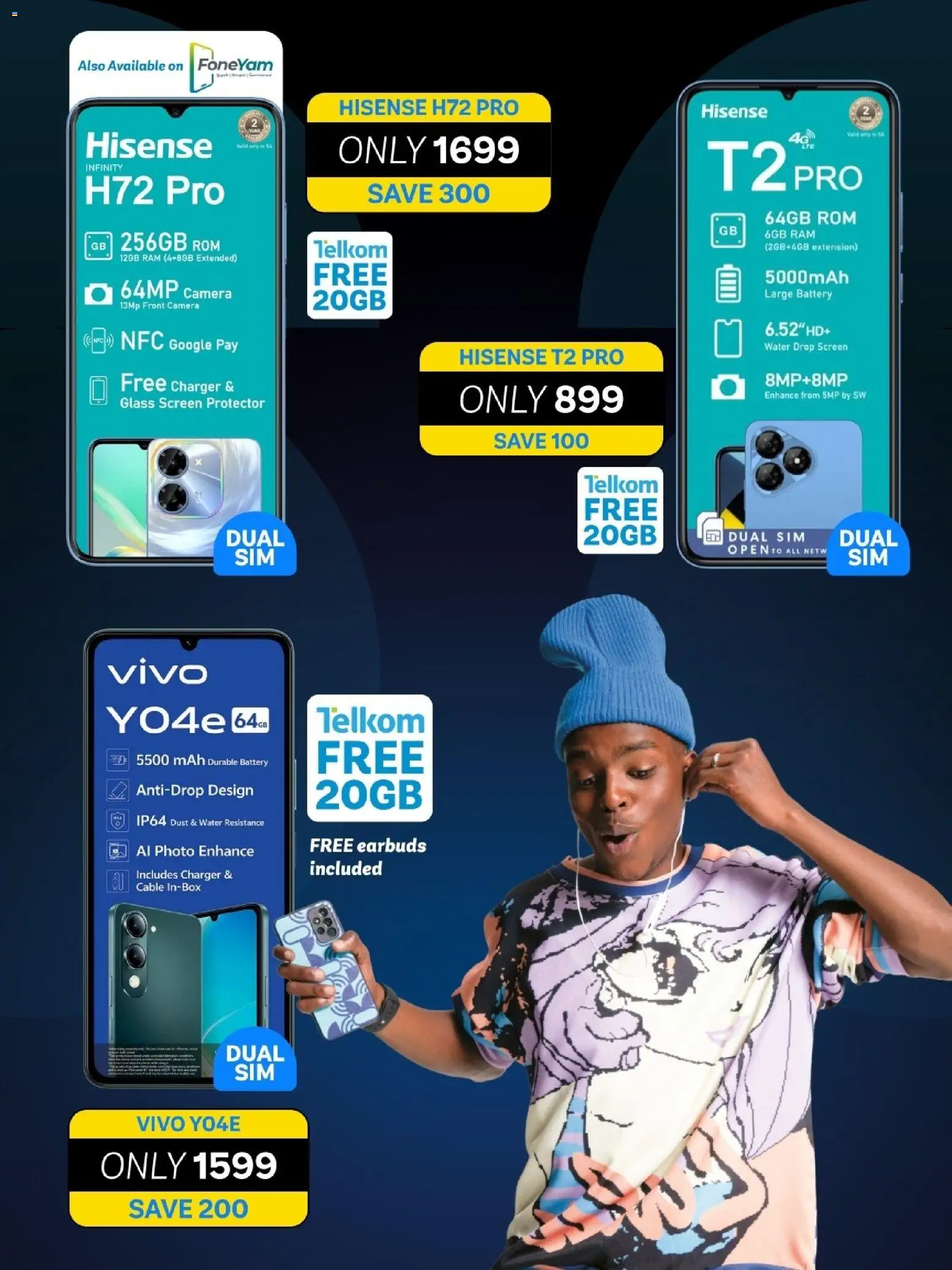 New PEP Stores catalogue – valid from 27.11.2025 | Page: 8 | Products: Sim, Camera, Battery, Charger