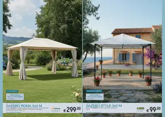 Anteprima del volantino Brico OK volantino Ombrelloni, Gazebo, Tende da Sole valido a partire dal 05.03.2026 | Pagina: 9 | Prodotti: Gazebo