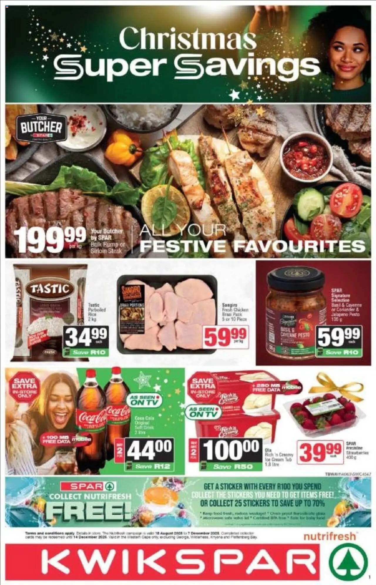 New KWIKSPAR catalogue – valid from 21.10.2025 | Page: 4 | Products: Data, TV, Steak, Chicken