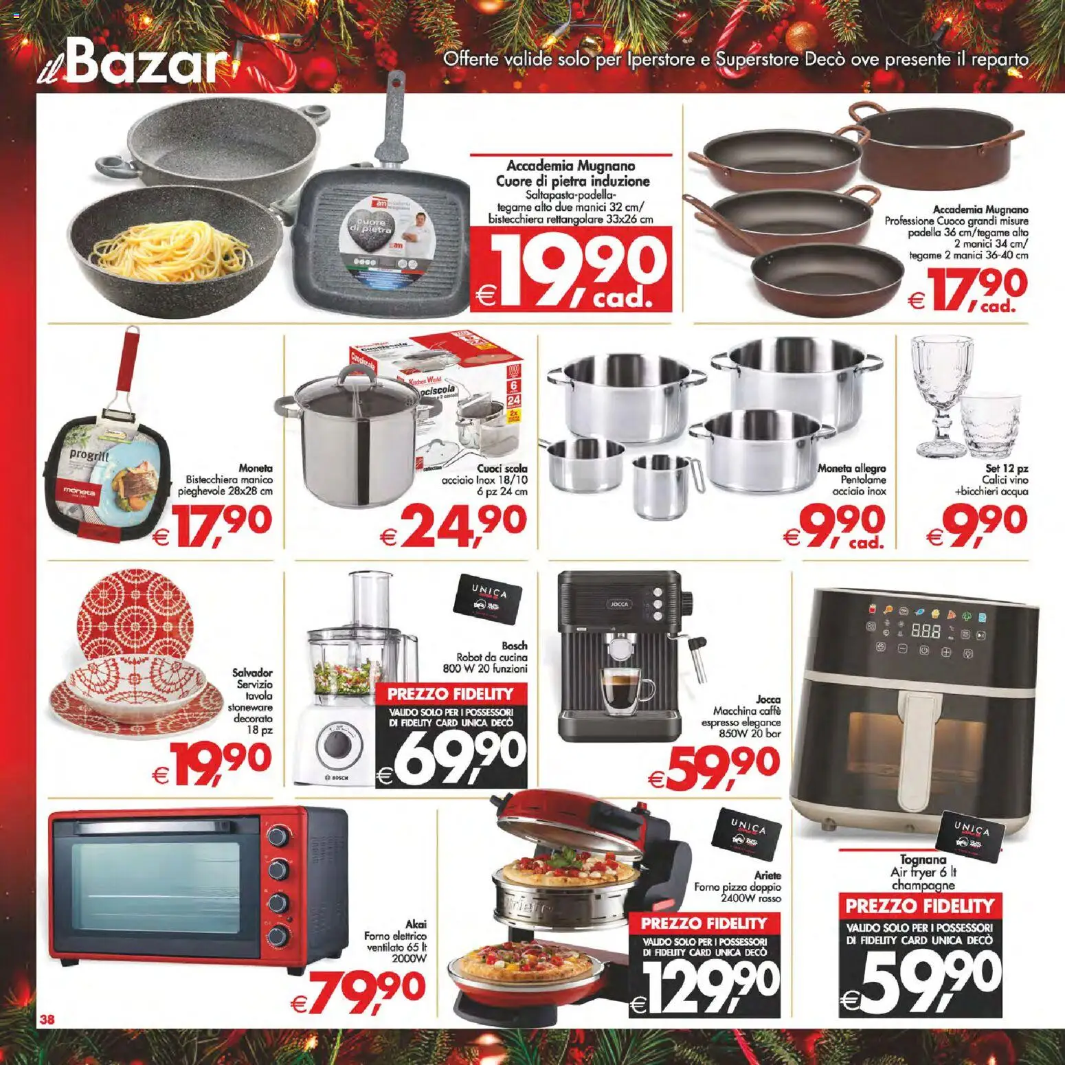 Volantino Decò del 16.12.2025 | Pagina: 45 | Prodotti: Pizza, Vino, Champagne, Robot da cucina