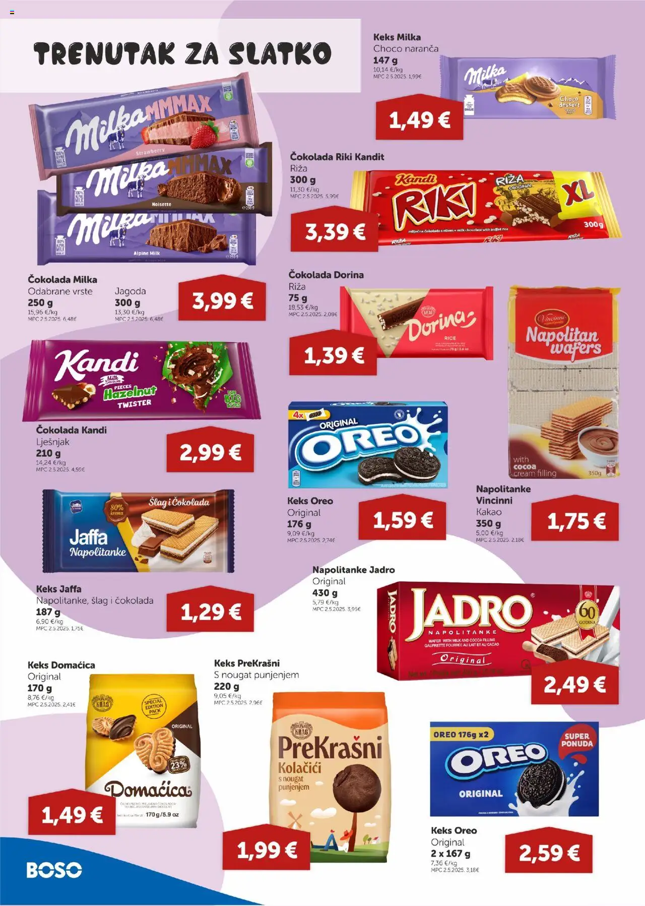 Boso katalog | vrijedi od 14.08.2025 | Stranica: 8 | Proizvodi: Kolačići, Napolitanke, Milka, Kakao