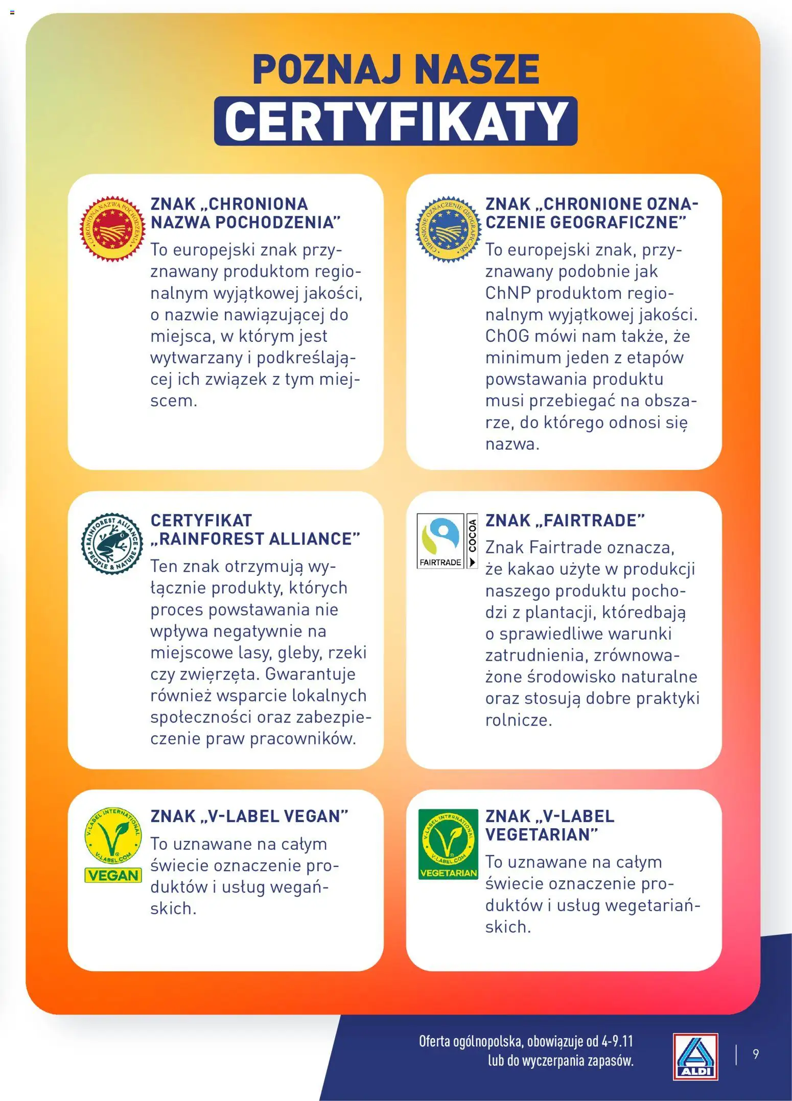 Aldi Polsko leták - Poznaj ulubione produkty testerów z całej Polski od 23.02.2026 | Strana: 9 | Produkty: Vegan, Kakao