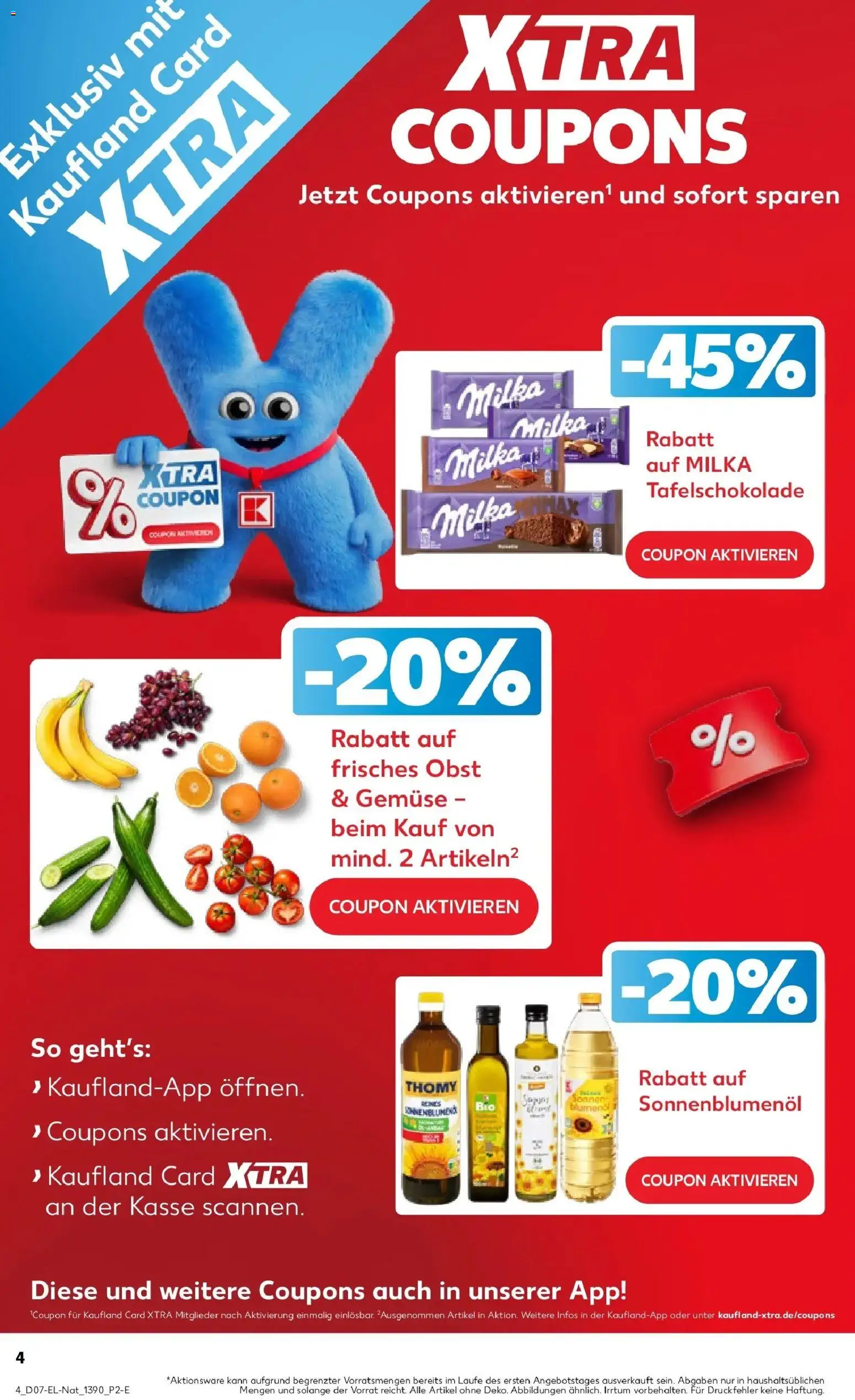 Kaufland prospekt Siegen	 – gültig ab 12.02.2026 | Seite: 4 | Produkte: Sonnenblumenol, Milka, Gemüse, Obst