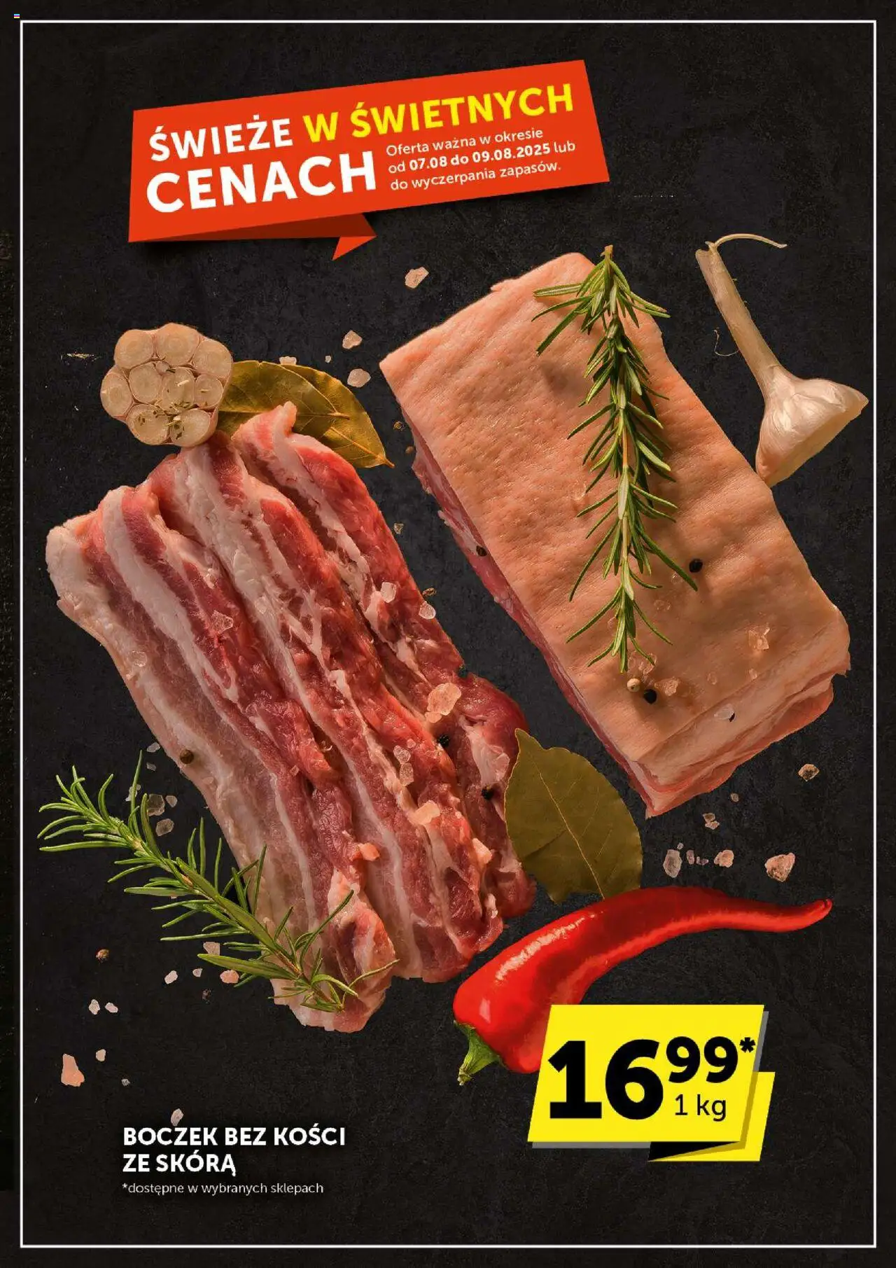 Groszek Gazetka od 07.08.2025 | Strona: 17 | Produkty: Boczek