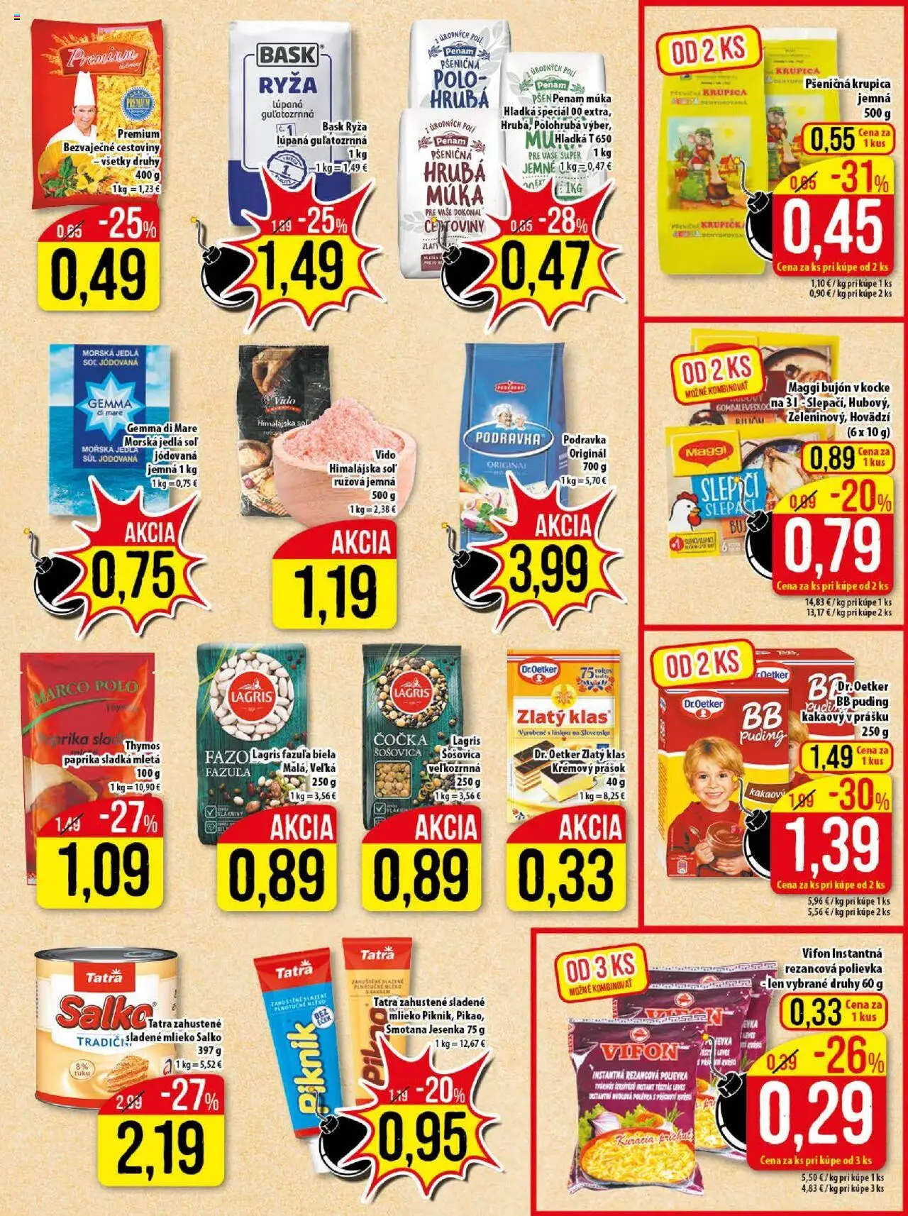 Nové Klas akcie – leták je platný od 08.09.2025 | Strana: 16 | Produkty: Paprika, Mlieko, Fazuľa, Múka