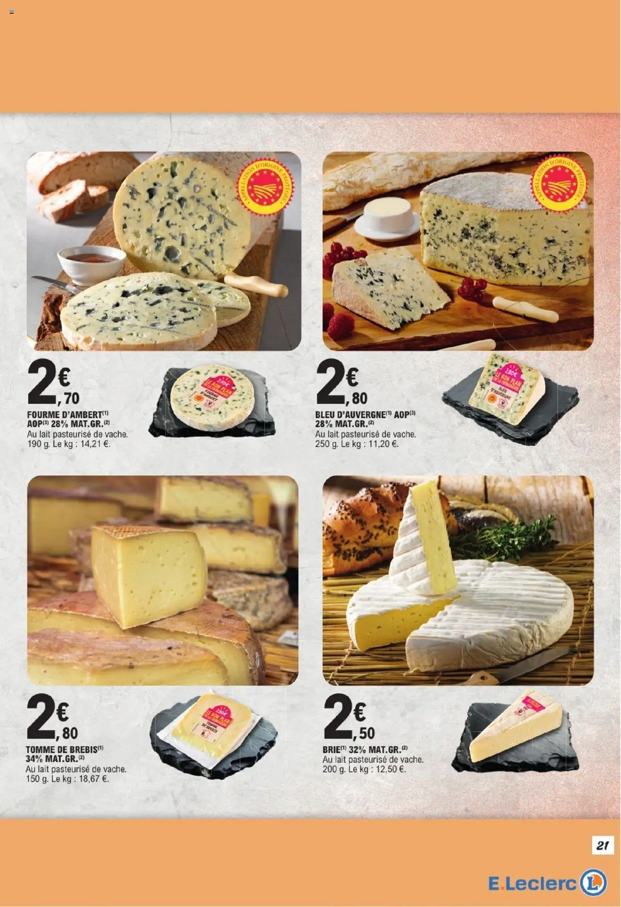  | Page: 21 | Produits: Lait, Brie