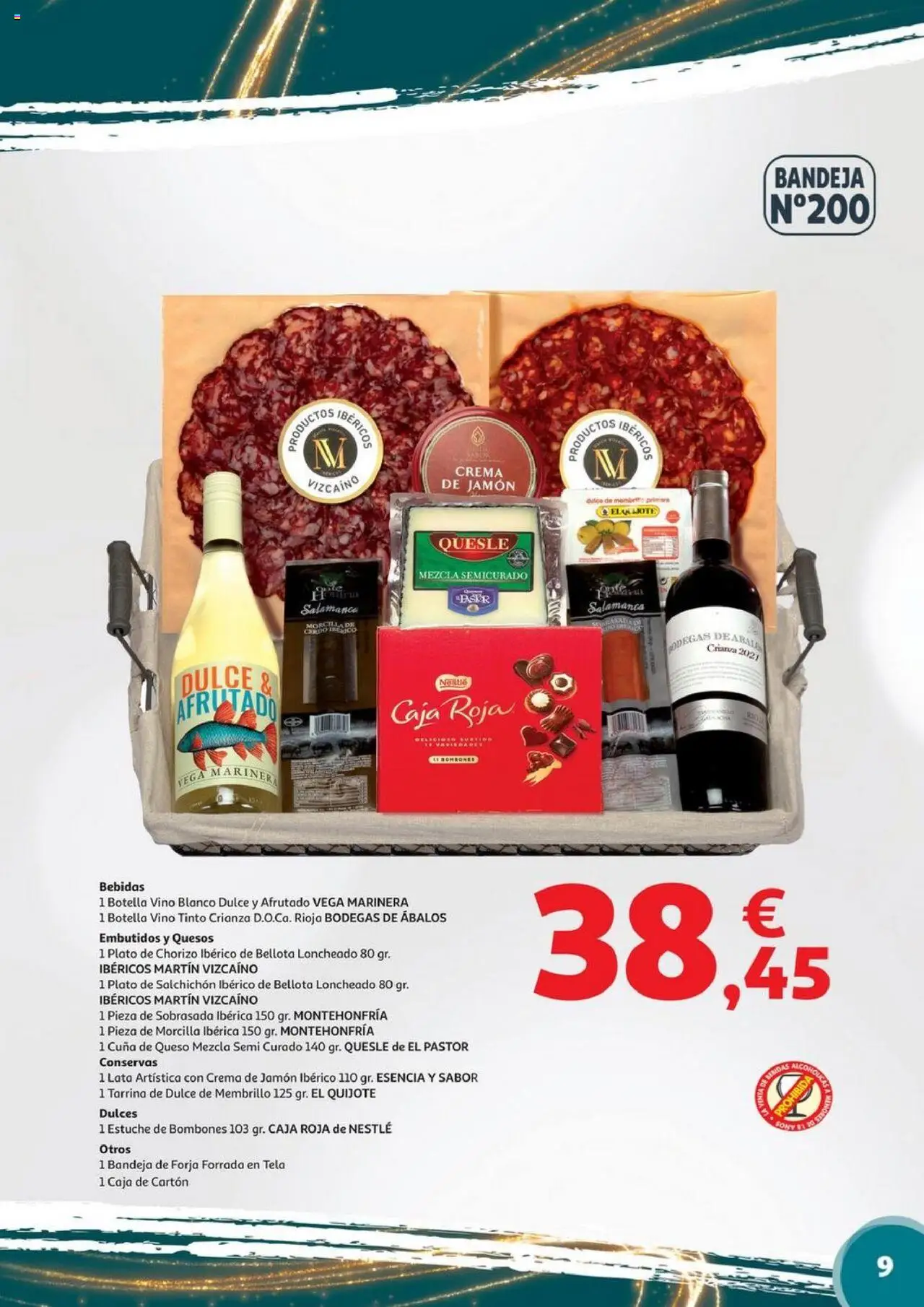 Alcampo - Valencia y Castellón │ válido desde el 06.11.2025 | Página: 9 | Productos: Jamón ibérico, Jamón, Vino, Νυχτικό