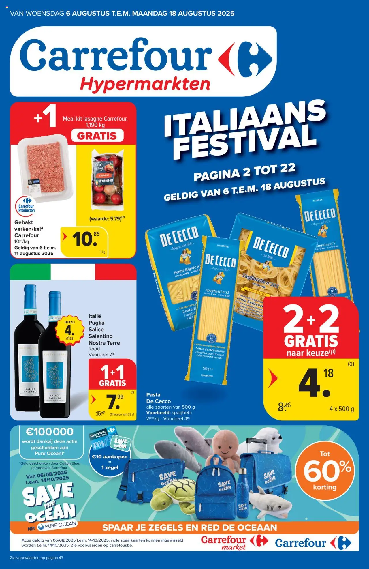  | Pagina: 1 | Producten: Gehakt, Lasagne, Pasta