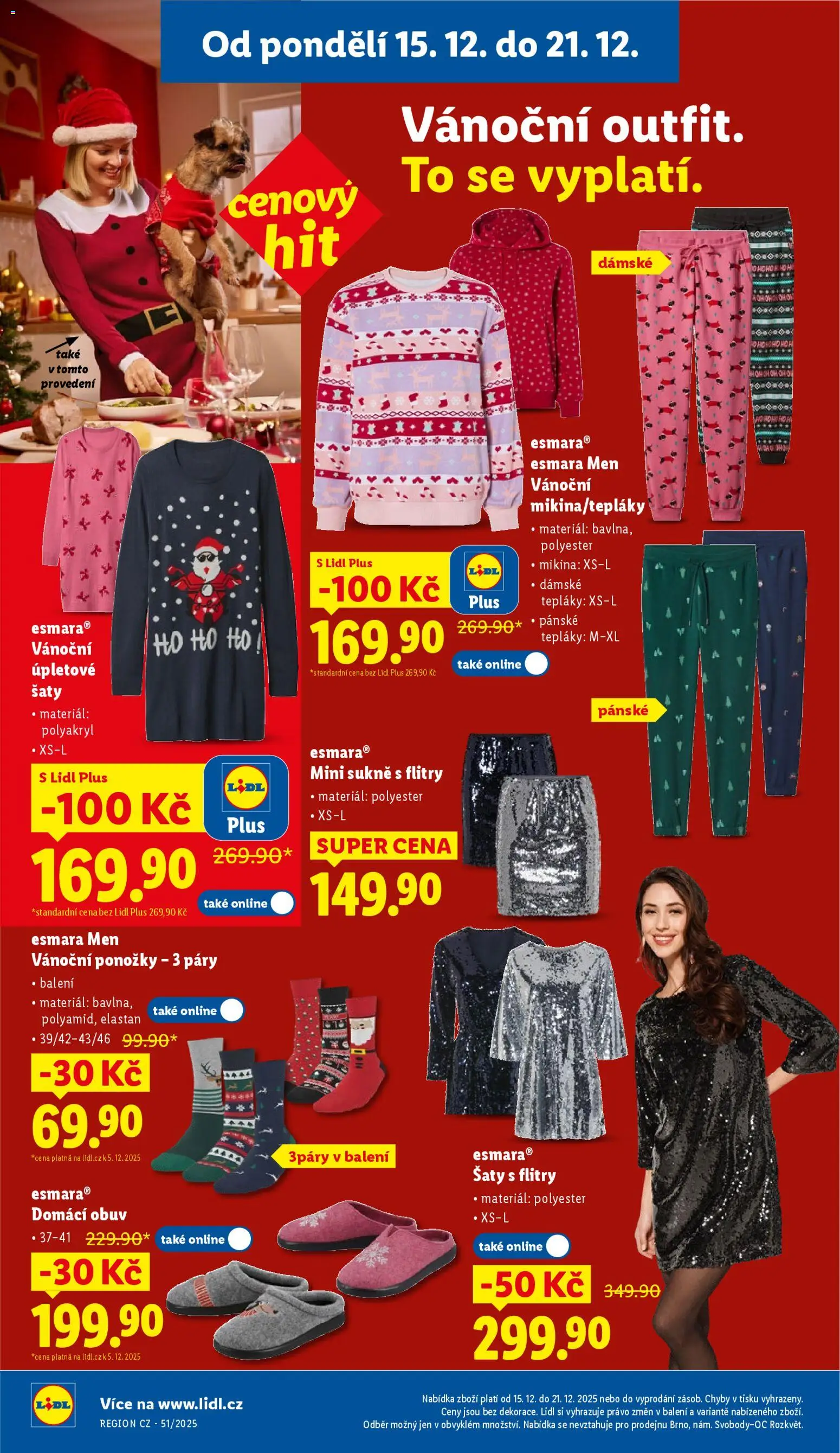Lidl leták - Spotřební zboží od 15.12.2025 | Strana: 6 | Produkty: Šaty, Sukně, Mikina, Obuv