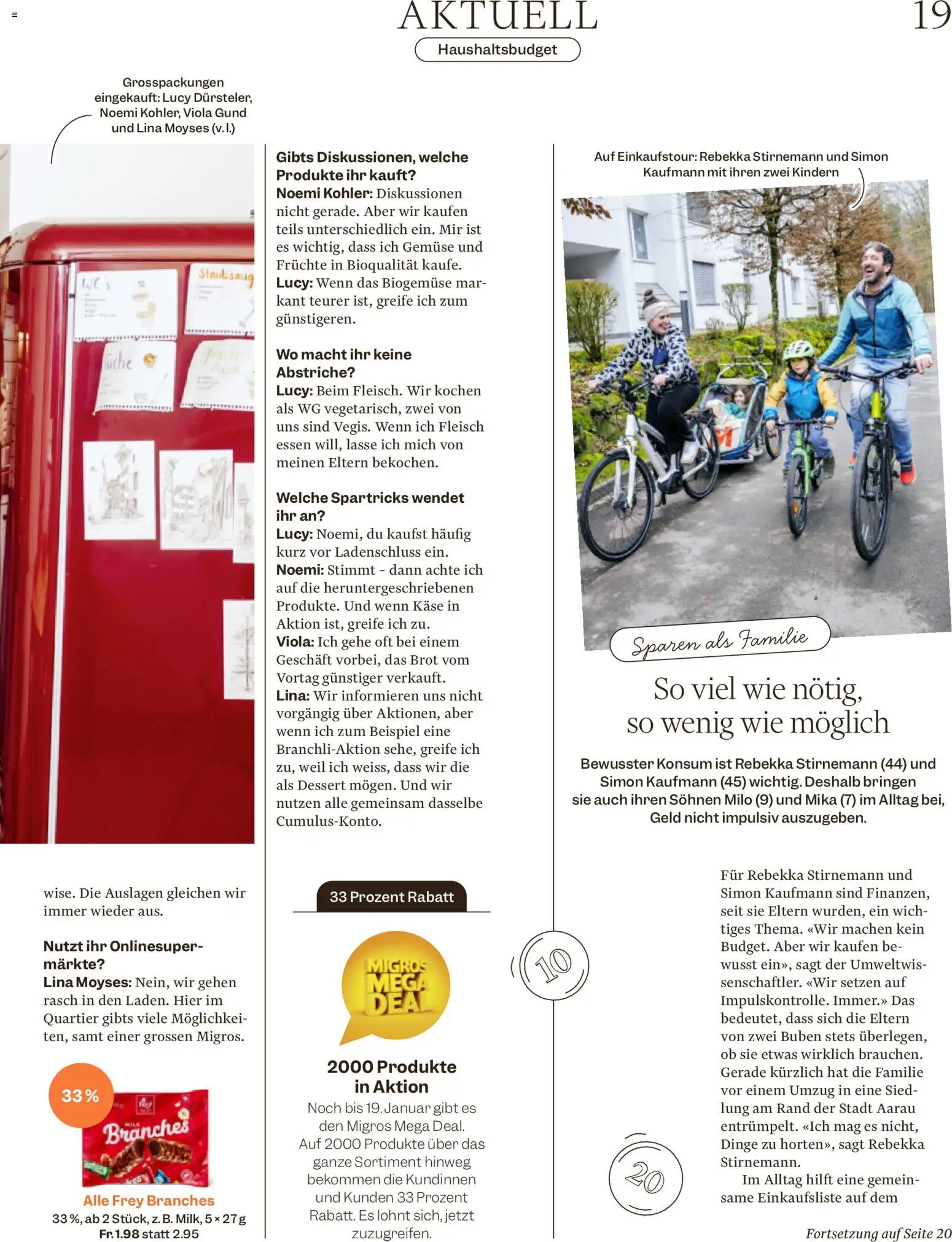 Migros - Magazin – gültig ab 05.01.2026 | Seite: 19 | Produkte: Käse, Brot, Gemüse, Früchte