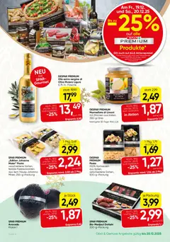SPAR Gourmet Flugblatt ab 18.12.2025 gültig | Seite: 2 | Produkte: Pasta, Avocado, Gemüse, Obst