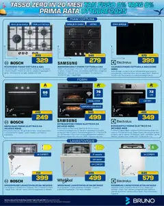 Volantino BRUNO del 17.07.2025 | Pagina: 23 | Prodotti: Piano cottura, Lavastoviglie, Forno elettrico, Samsung