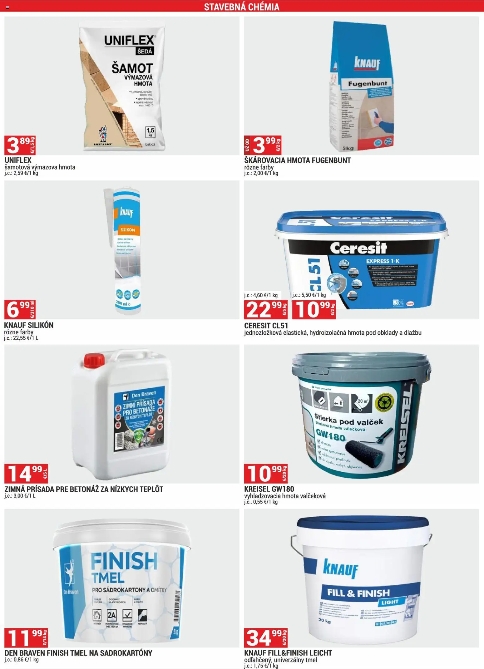 Nové Merkury Market akcie – leták je platný od 02.01.2026 | Strana: 32 | Produkty: Ceresit