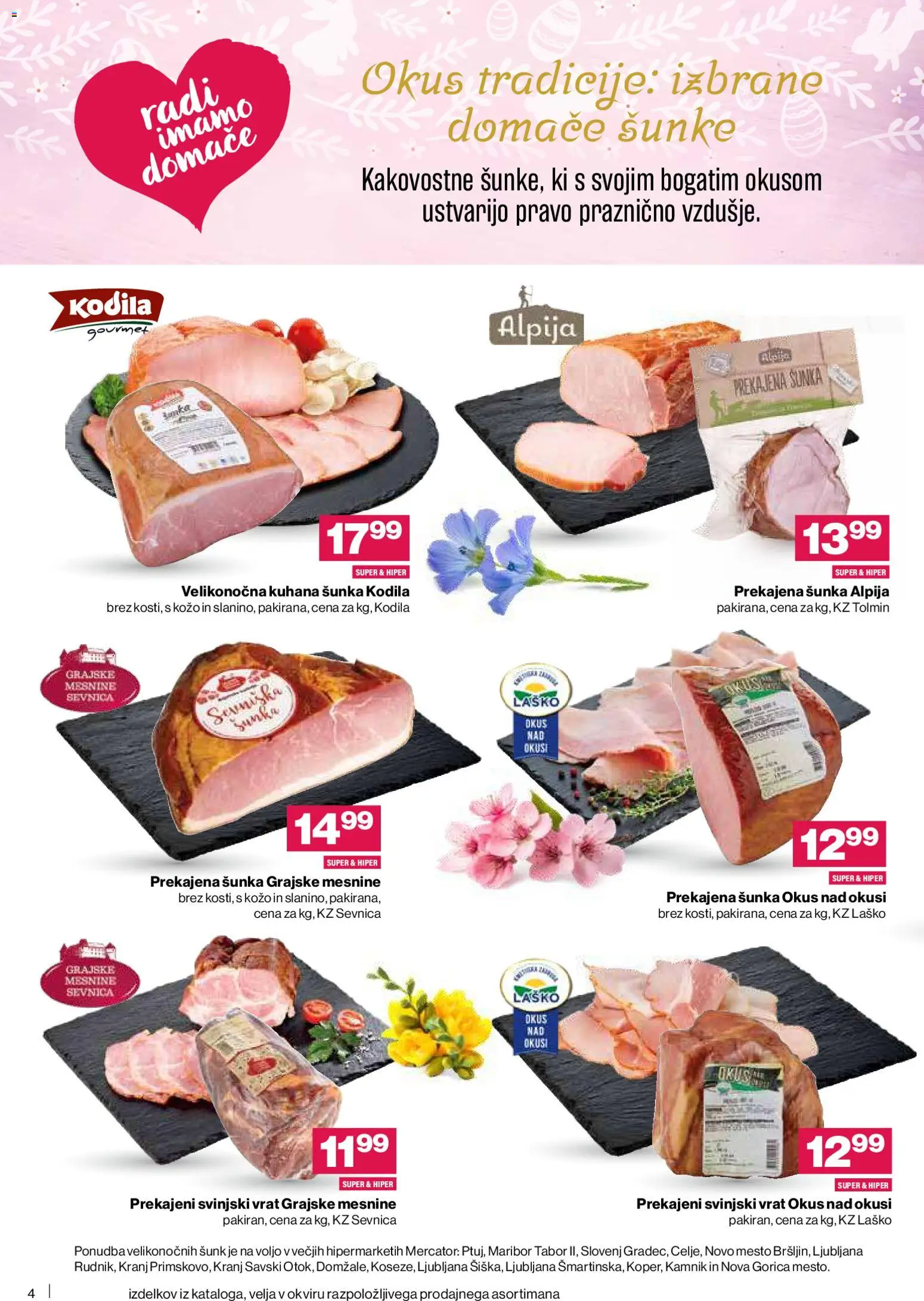 Novi Mercator katalog ponudbe – veljaven od 26.03.2026 | Stran: 4 | Izdelki: Sunka