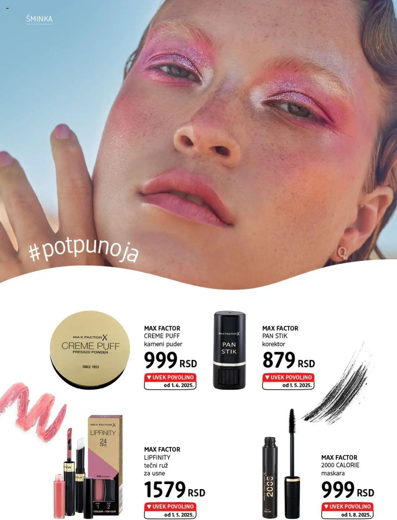 DM Drogerie katalog - važi od 01.08.2025 | Strana: 10 | Proizvode: Šminka, Korektor, Puder, Maskara