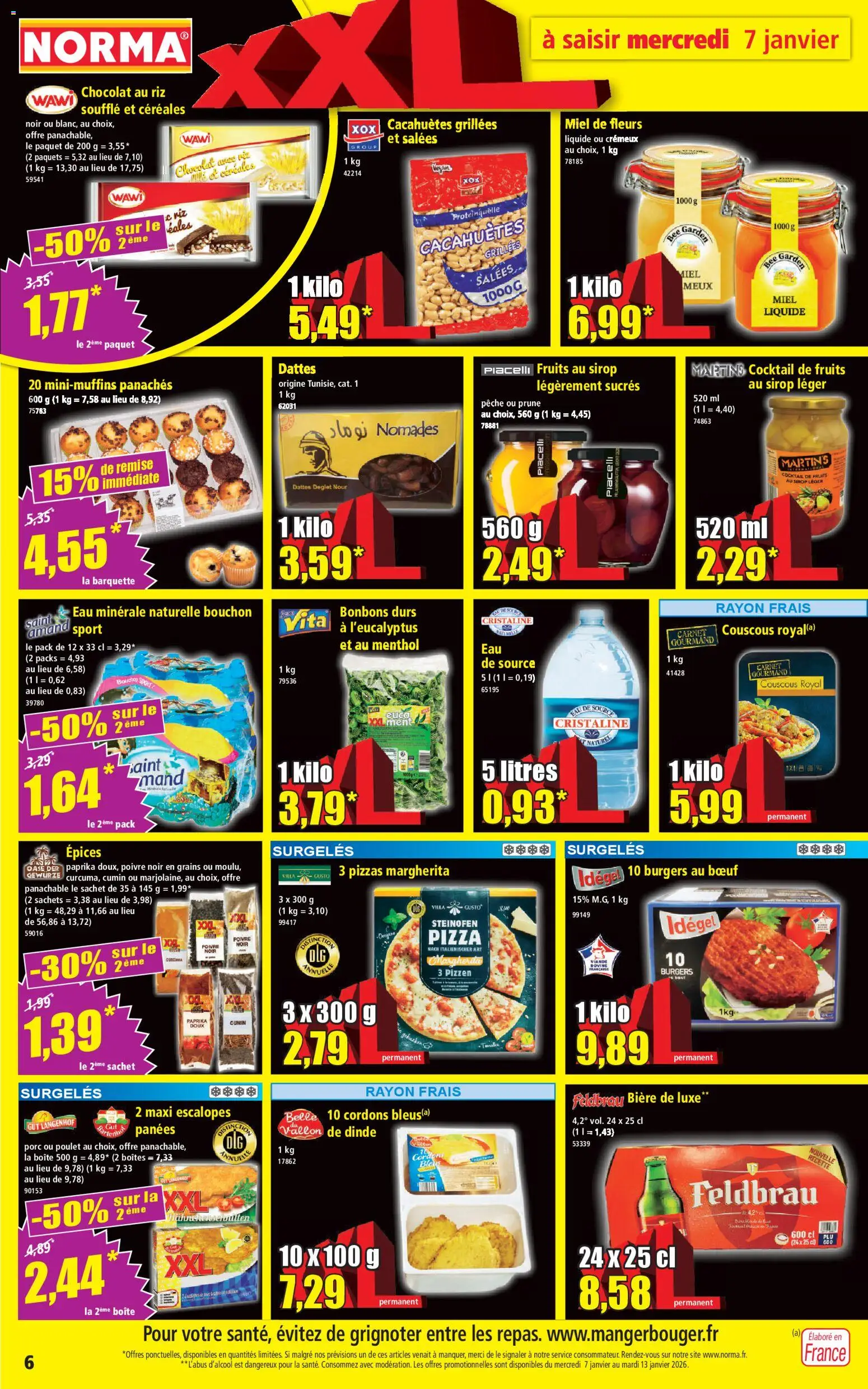 {H1} | Page: 6 | Produits: Prune, Couscous, Porc, Riz