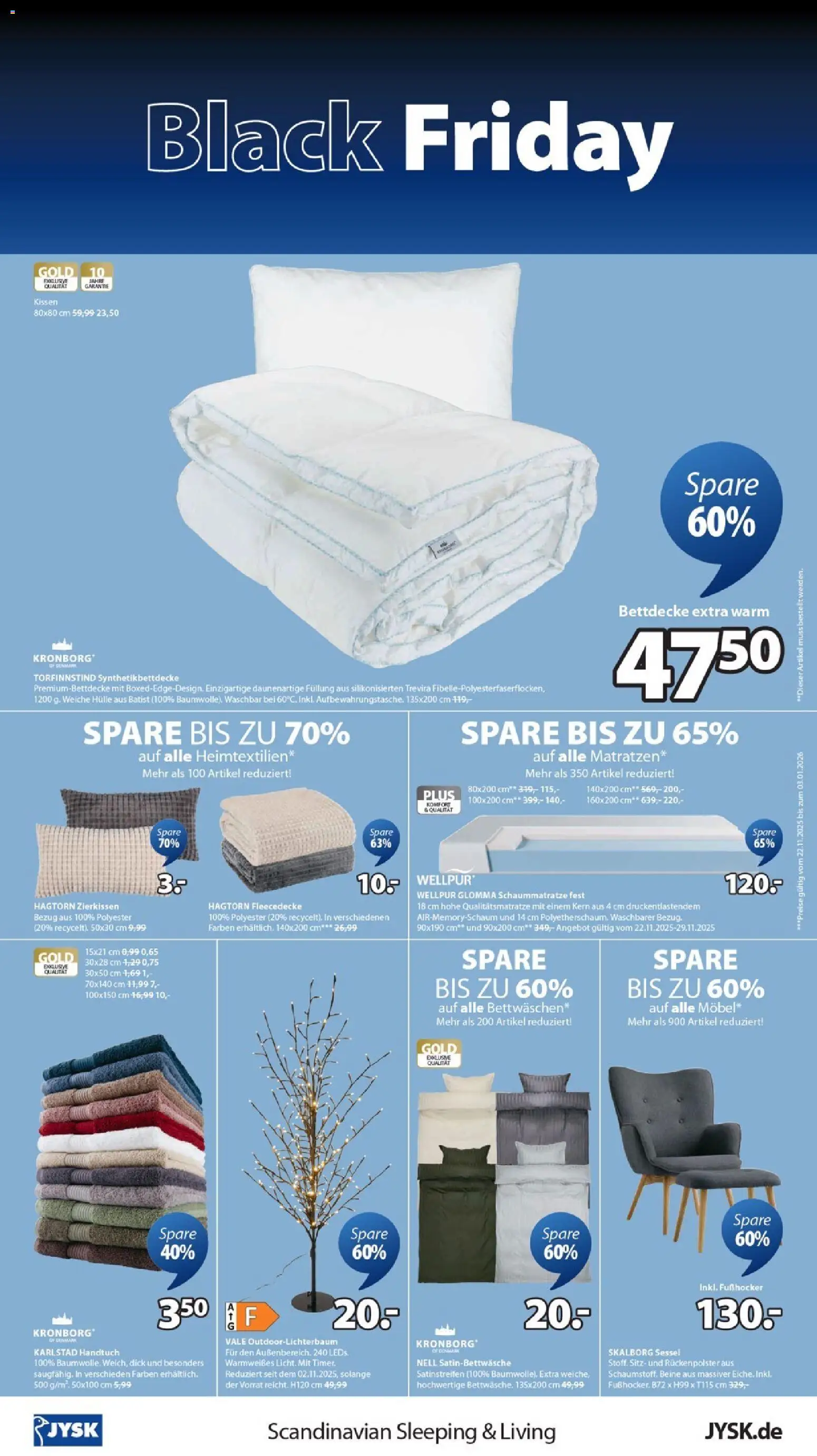Prospekt JYSK – gültig ab 19.10.2025 | Seite: 8 | Produkte: Hülle, Kissen, Sessel, Bettdecke