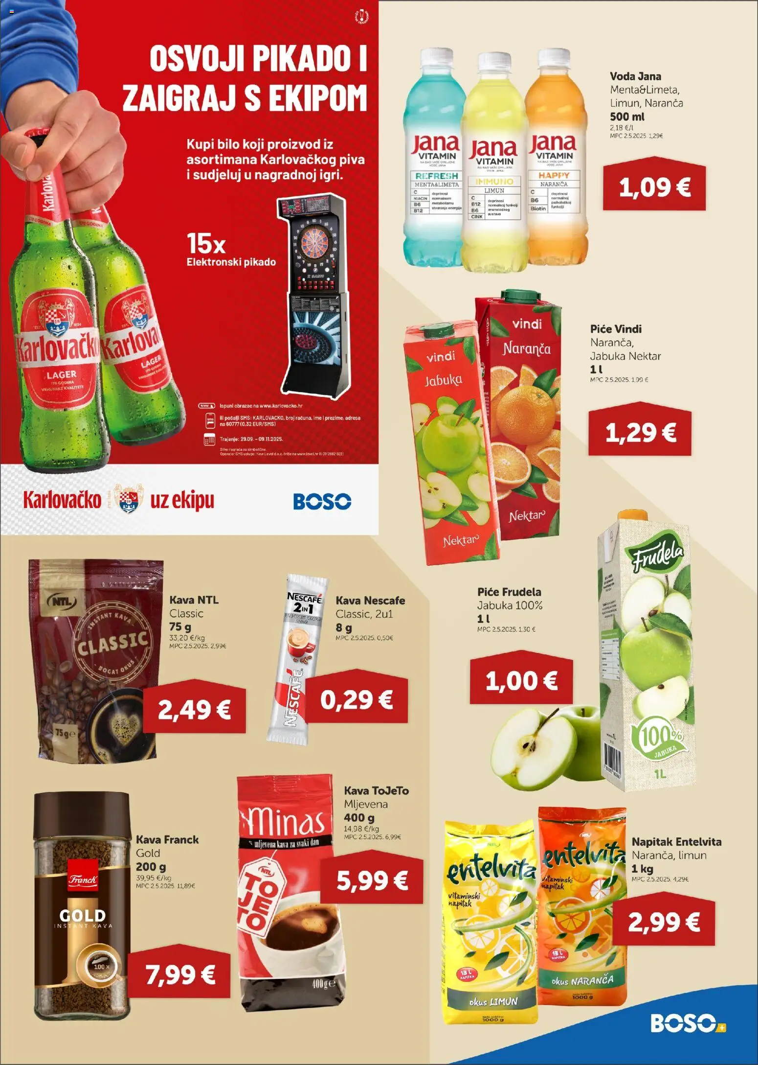 Boso katalog | vrijedi od 30.10.2025 | Stranica: 13 | Proizvodi: Mljevena kava, Voda, Limun, Jabuka