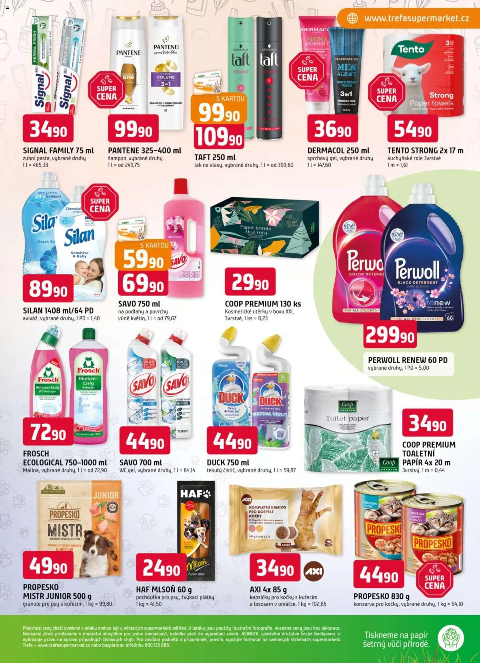 Trefa leták od 18.03.2026 | Strana: 15 | Produkty: Granule pro psy, Savo, Silan, Aloe vera