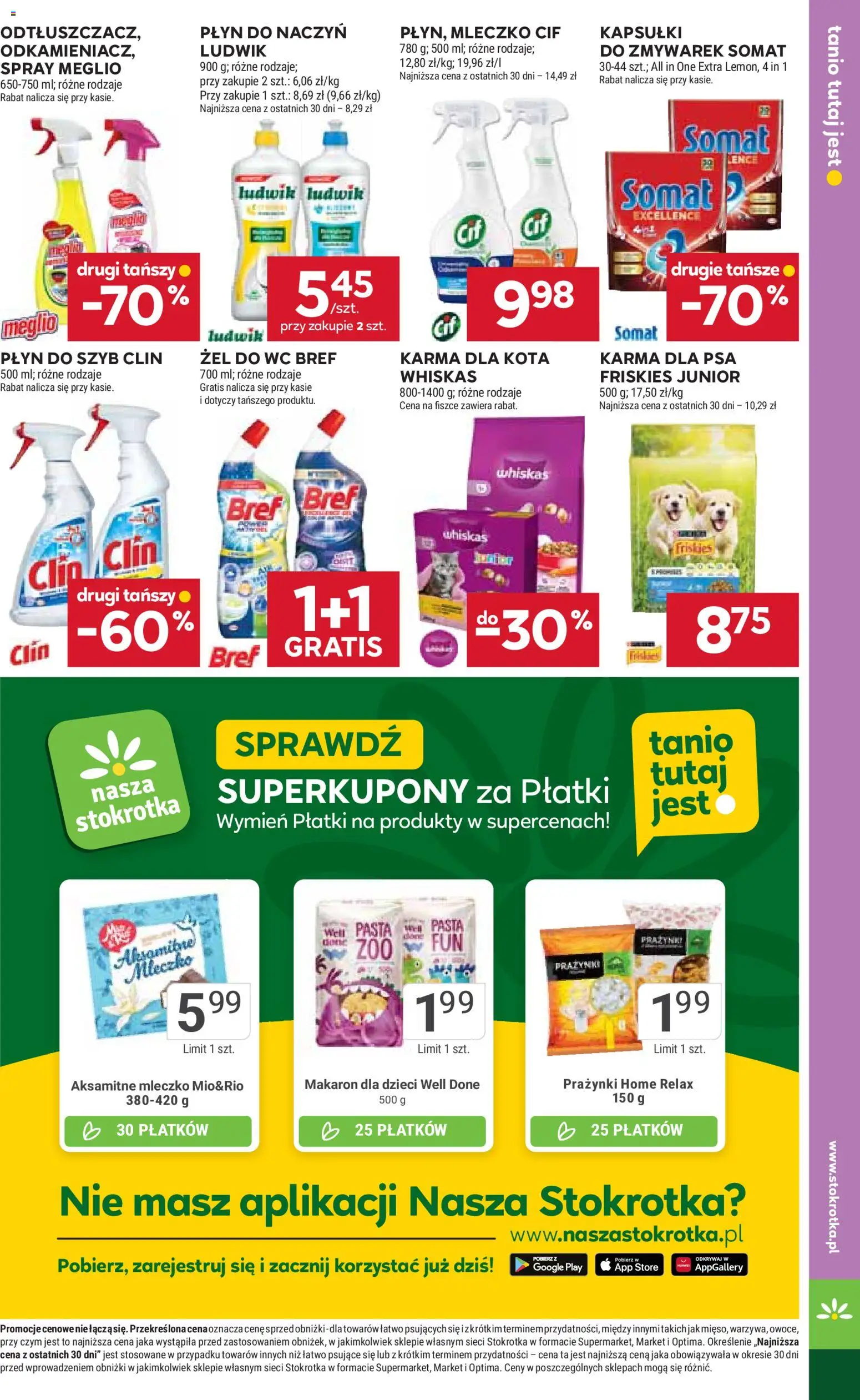 Stokrotka Gazetka od 08.01.2026 | Strona: 25 | Produkty: Meglio, Płyn do szyb Clin, Karma dla kota, Karma dla psa