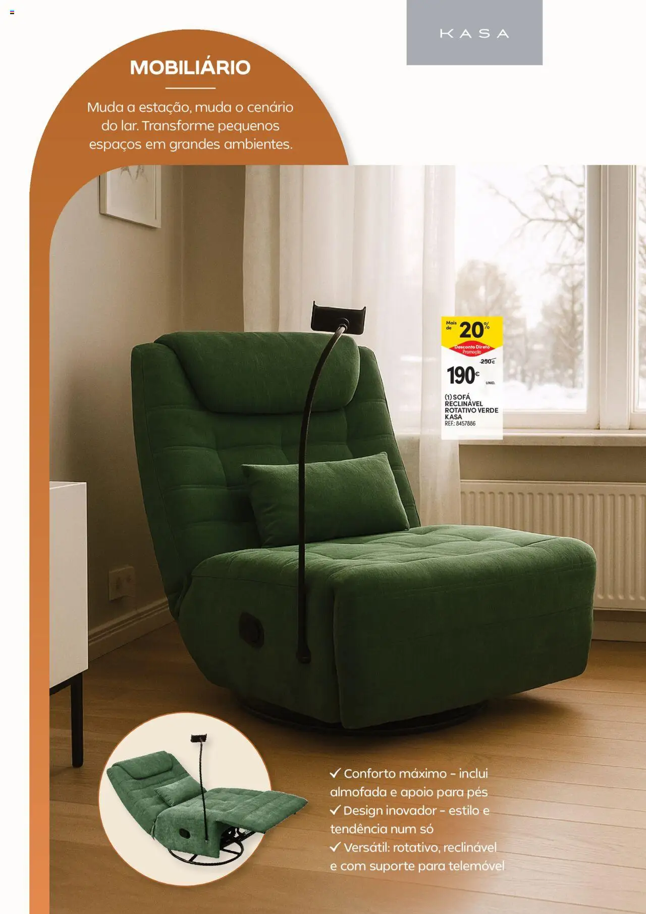 Continente - Açores: Casa Outono │ válido de 14.10.2025 | Página: 10 | Produtos: Telemóvel, Almofada, Sofá