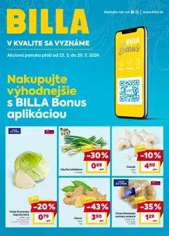 Billa leták platný od 25.03.2026