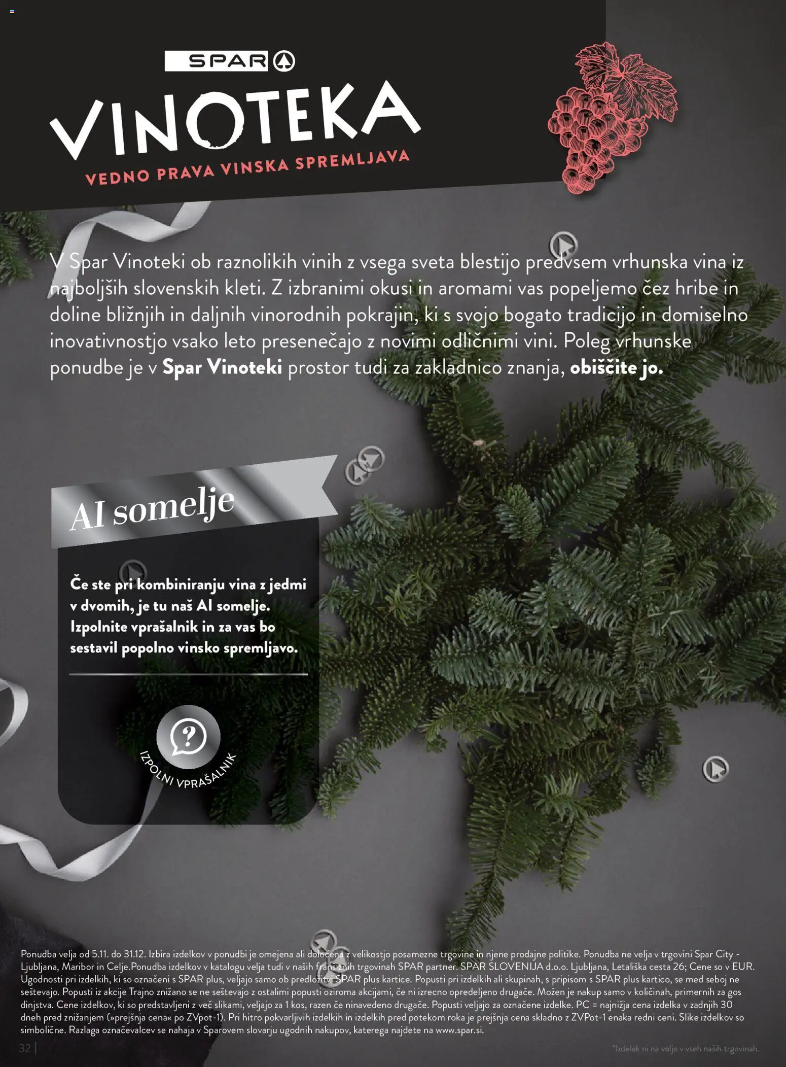 Novi Spar katalog ponudbe – veljaven od 05.11.2025 | Stran: 32