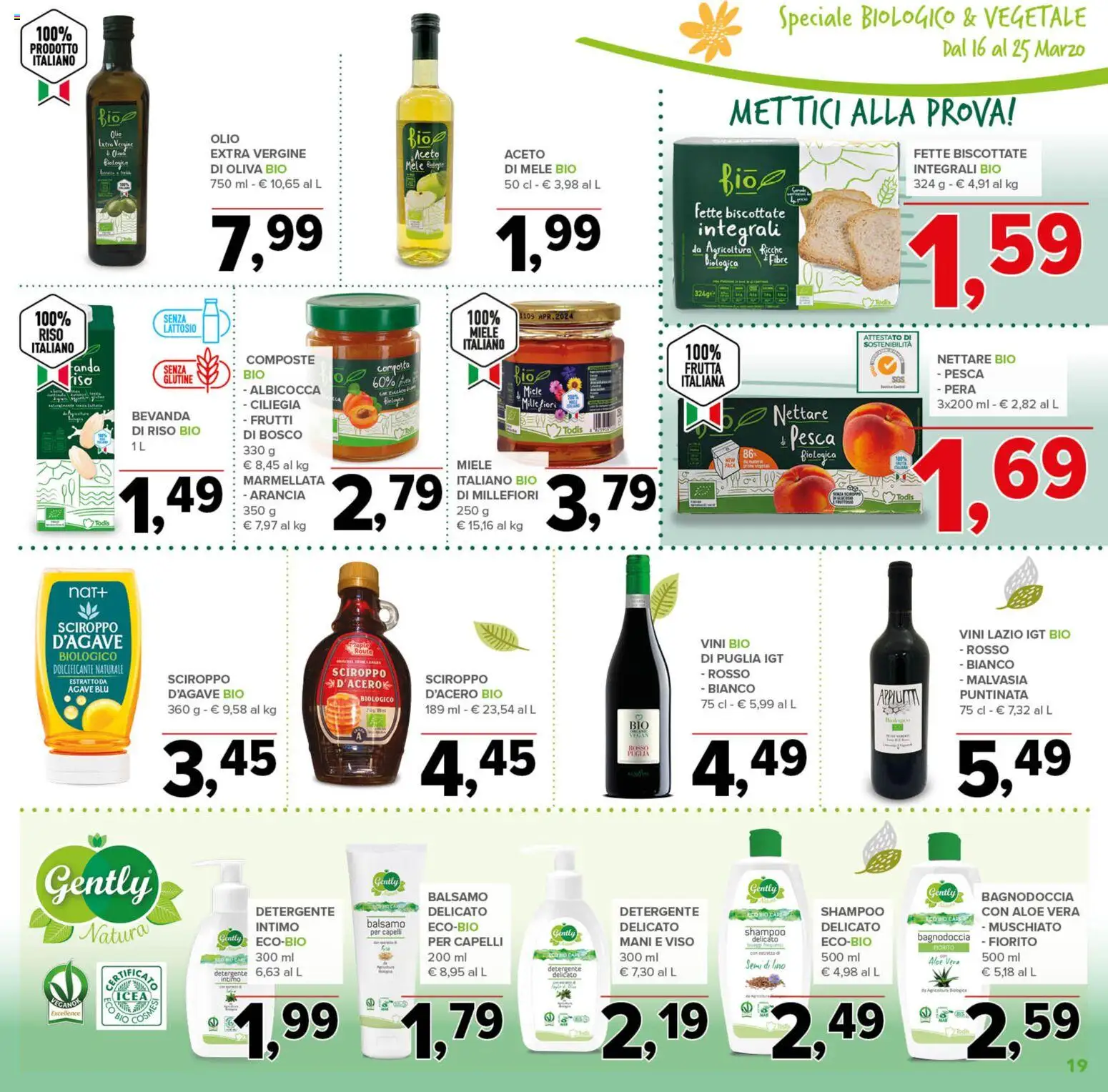 Volantino Todis del 16.03.2026 | Pagina: 19 | Prodotti: Balsamo, Riso, Pesca, Pera