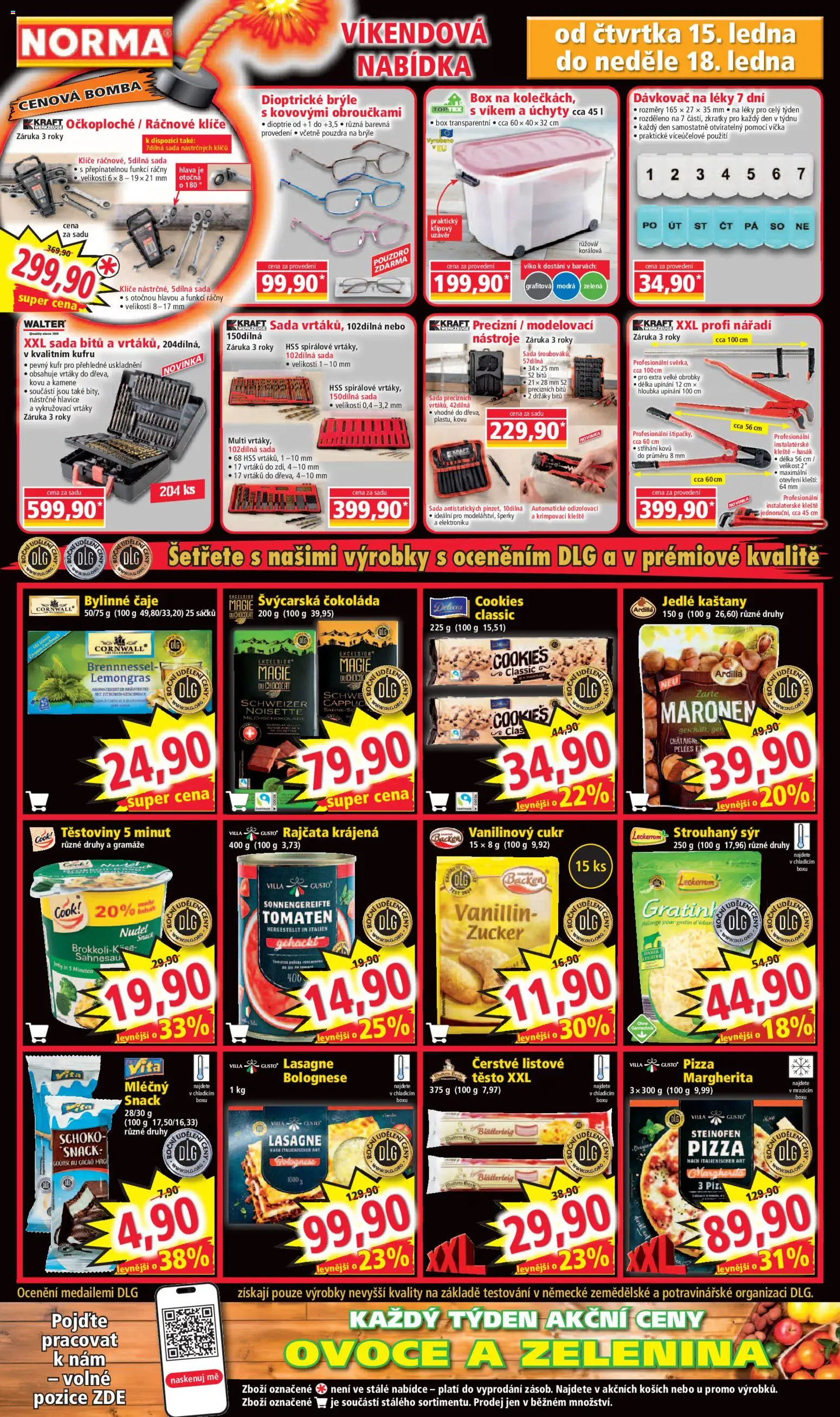 Norma leták od 12.01.2026 | Strana: 8 | Produkty: Ovoce, Box, Sýr, Těstoviny