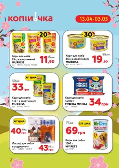 Копійочка акції дійснийкції з 13.04.2026 | Сторінка: 2 | Товари: Соус, Паштет, Миска
