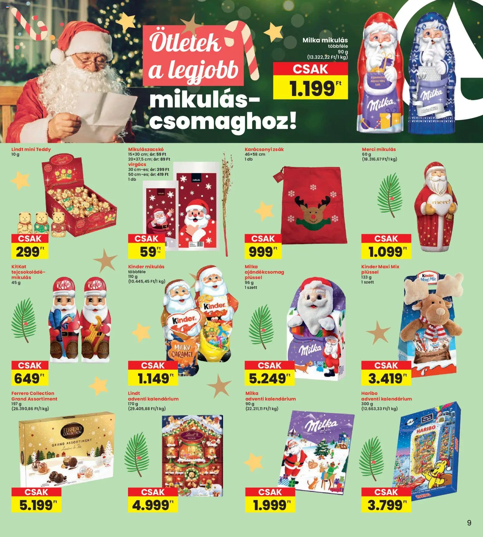 Interspar akciós ujság - amely érvényes a következő dátumtól: 20.11.2025 | Oldal: 9 | Termékek: Tejcsokoládé