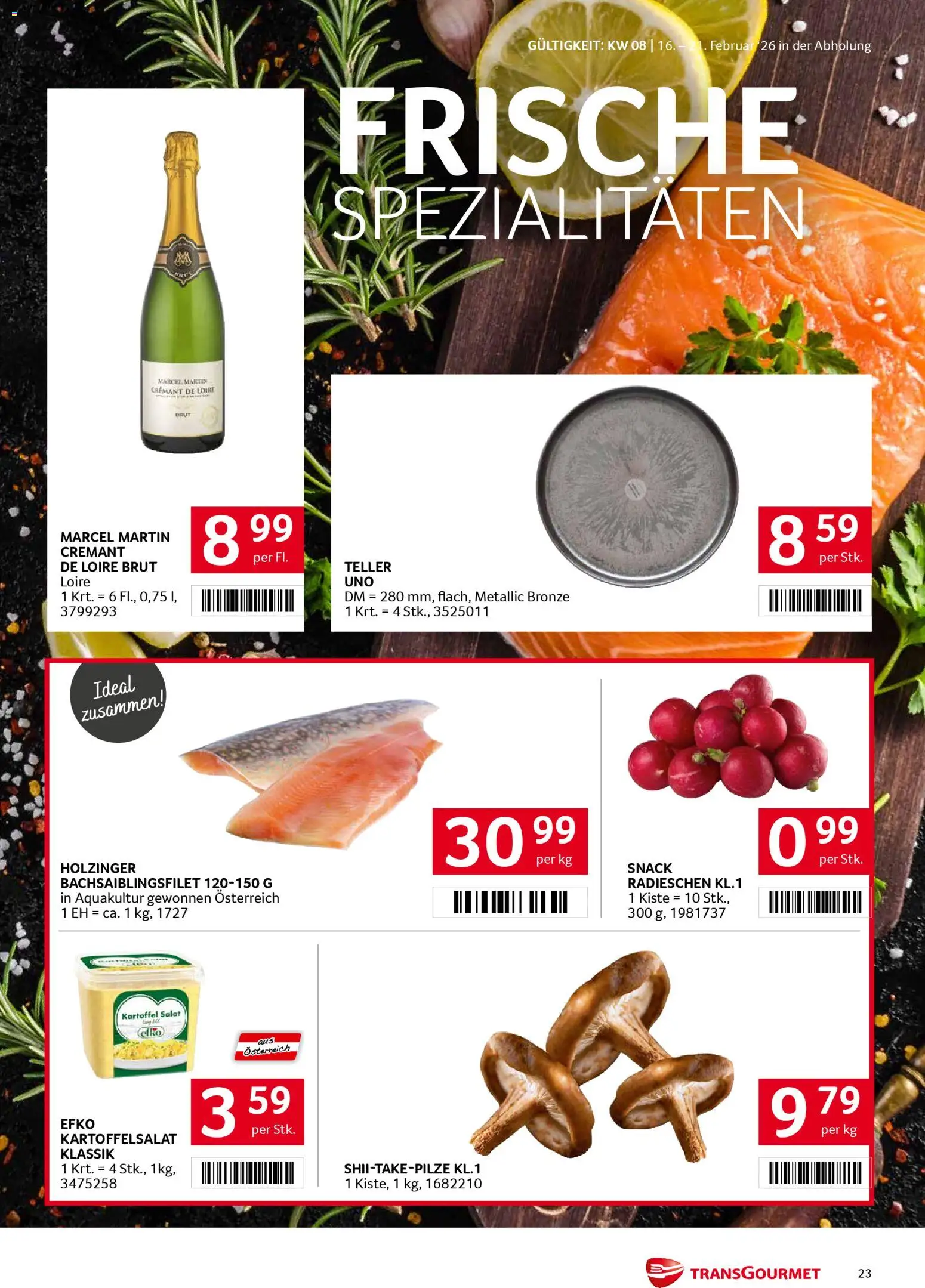 Transgourmet Flugblatt gültig ab 16.02.2026 | Seite: 23