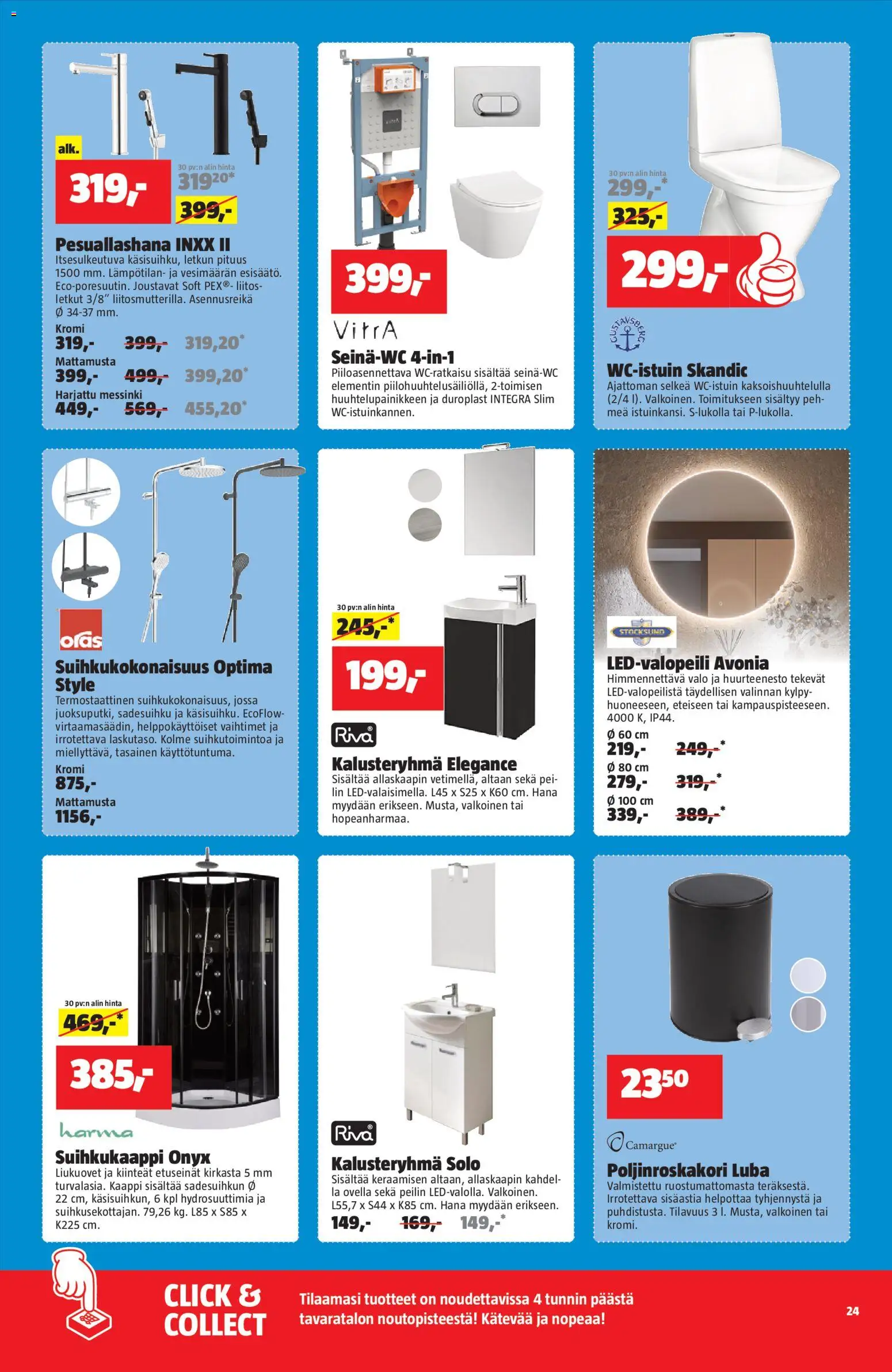 Bauhaus tarjoukset – voimassa 31.03.2026 alkaen | Sivu: 24 | Tuotteet: Kaappi, Kylpy