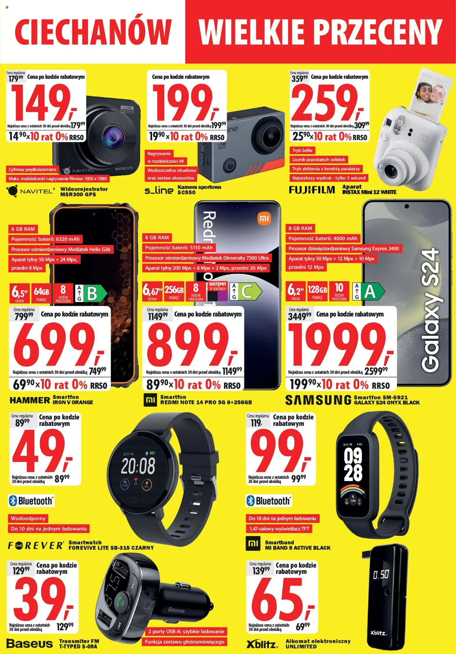 Mediaexpert Gazetka - Wielkie przeceny Ciechanów  od 27.11.2025 | Strona: 4 | Produkty: Smartfon, Smartwatch, Smartband