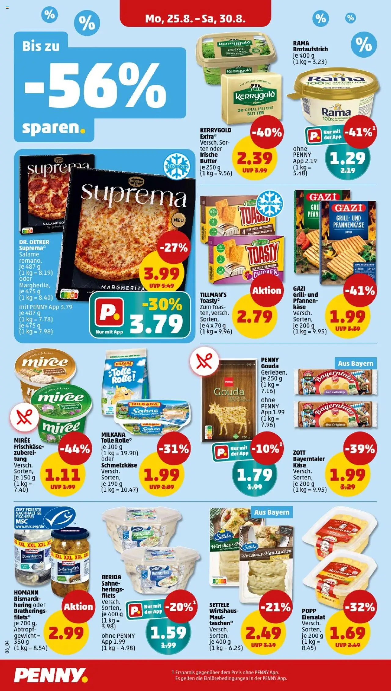 Penny - Bayern  - gültig ab dem 25.08.2025 | Seite: 6 | Produkte: Toaster, Toast, Gouda, Frischkase
